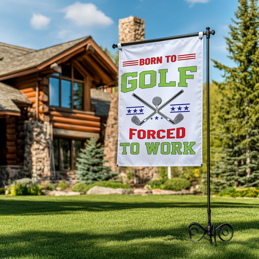 18x12 in Custom Logo Garden Double Layer Golf Flag