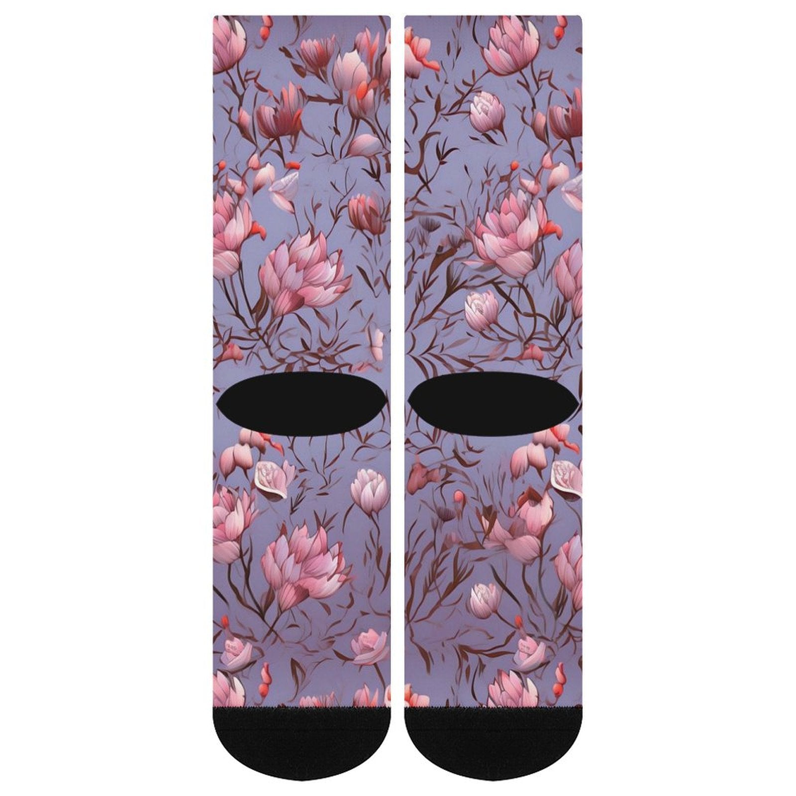 Cherry blossoms Prined socks Gifts for Men Women