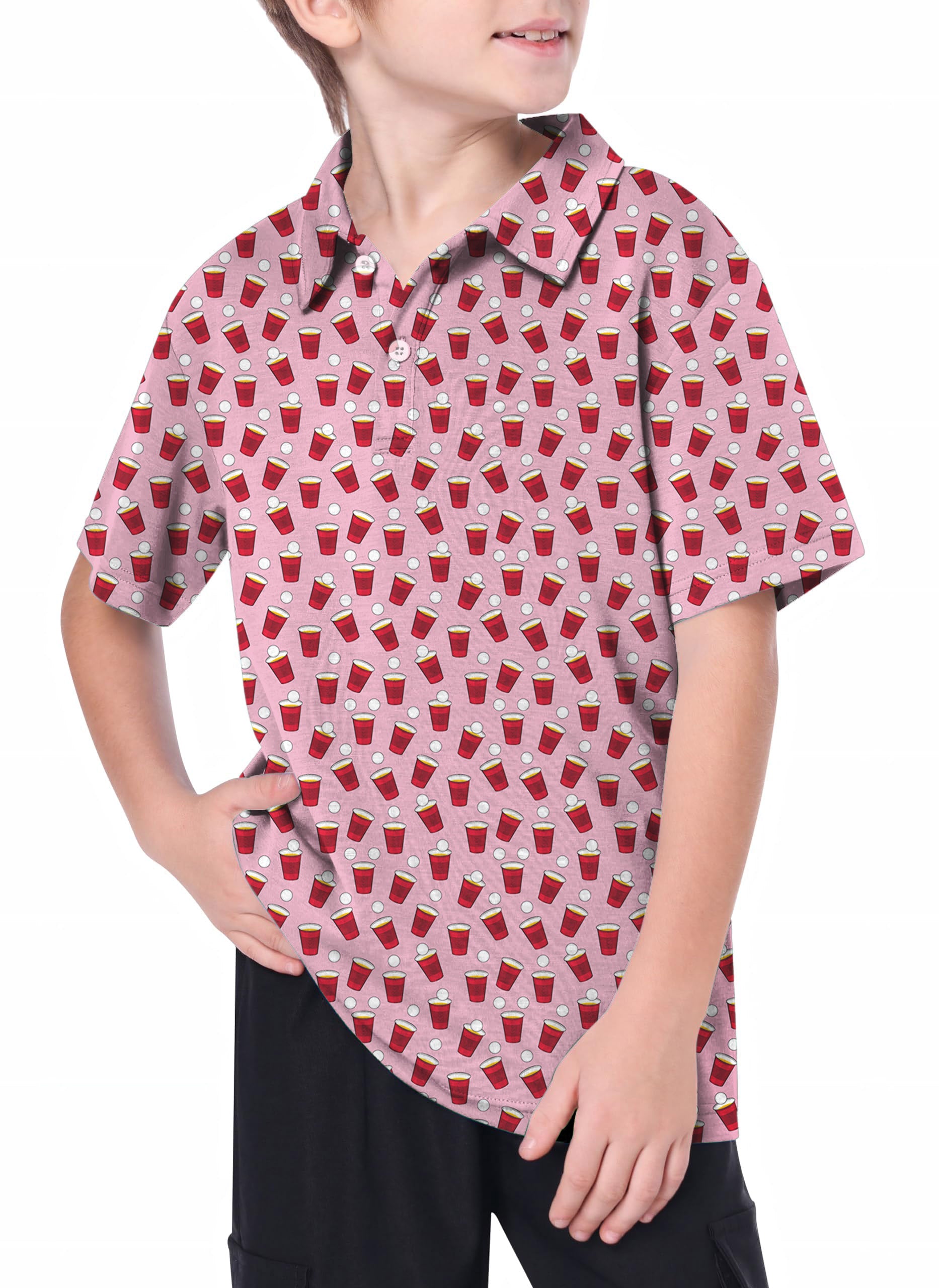 Youth Red Solo Cup Golf Polo