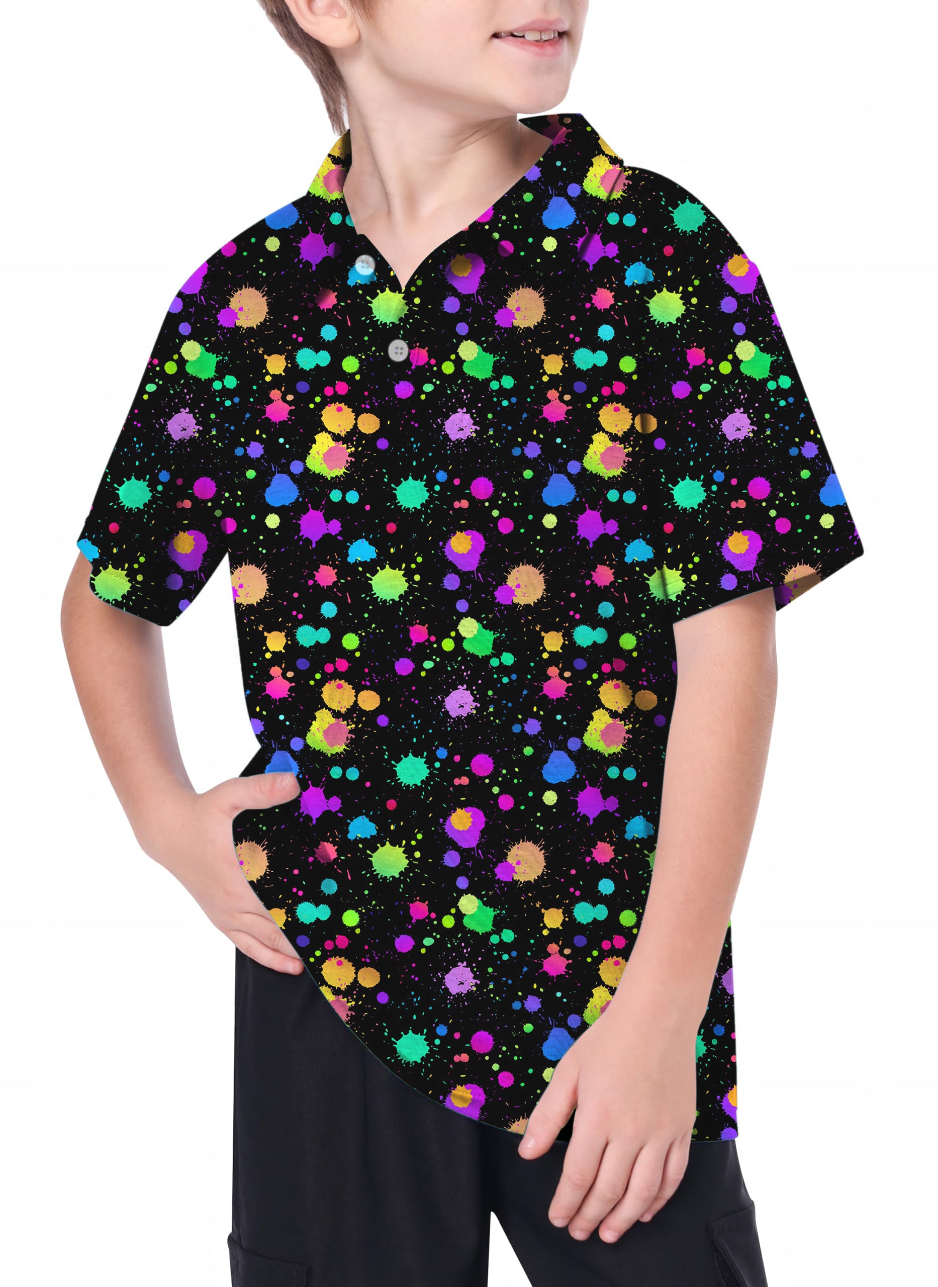 Youth Colorful graffiti Golf Polo