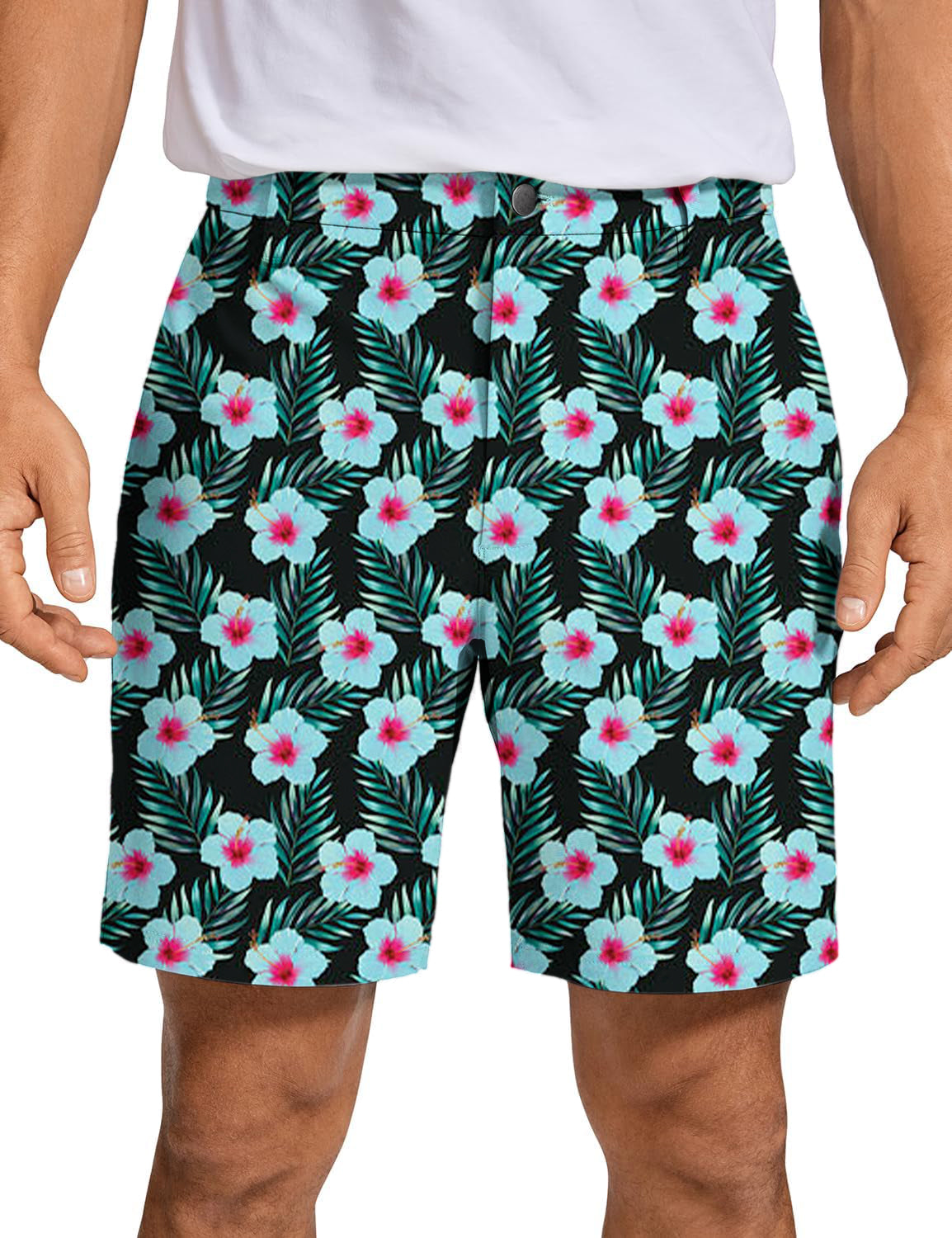 Men's Tropical Flowers Golf Shorts