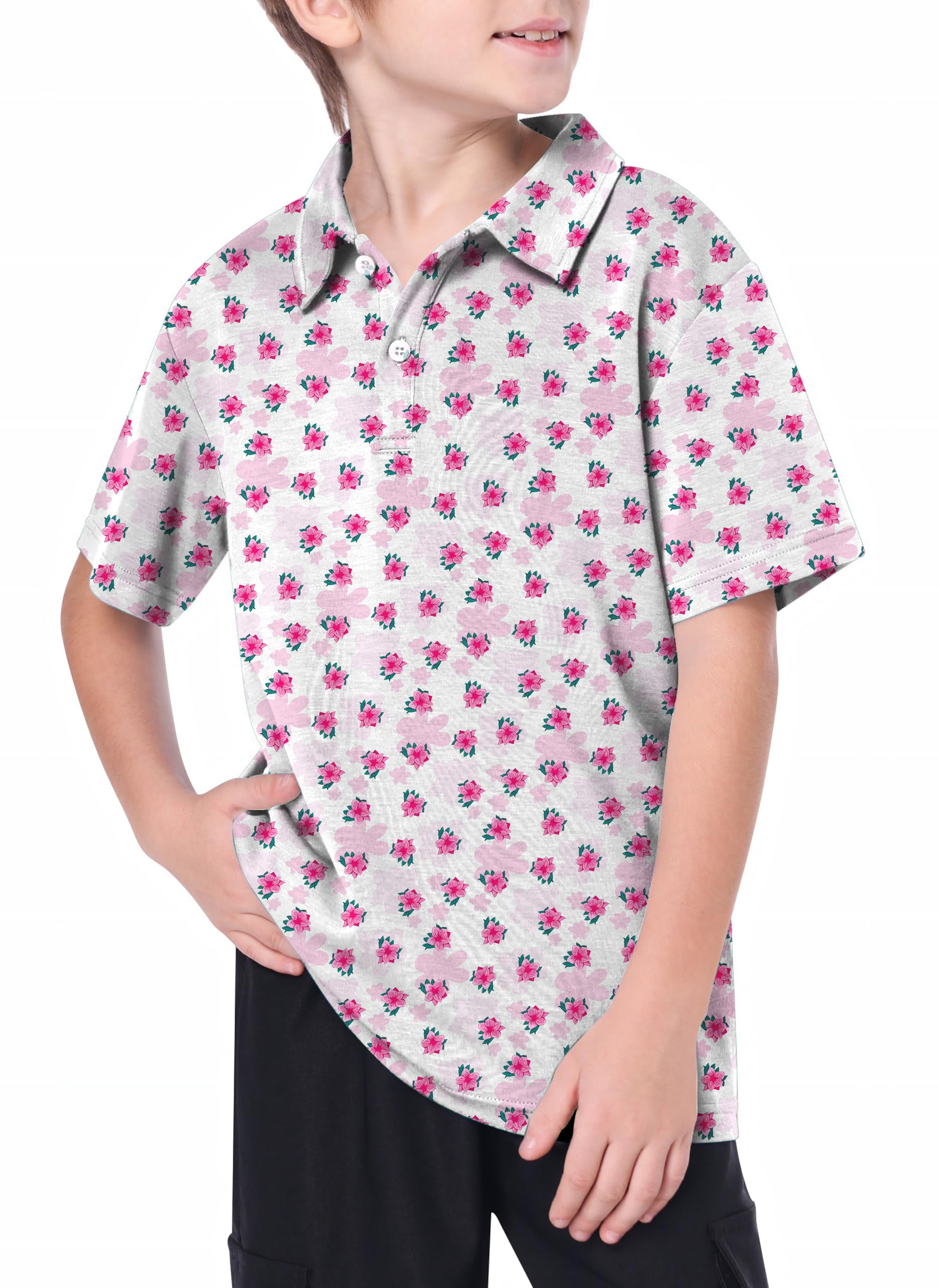 Youth Azalea Elegance Golf Polo