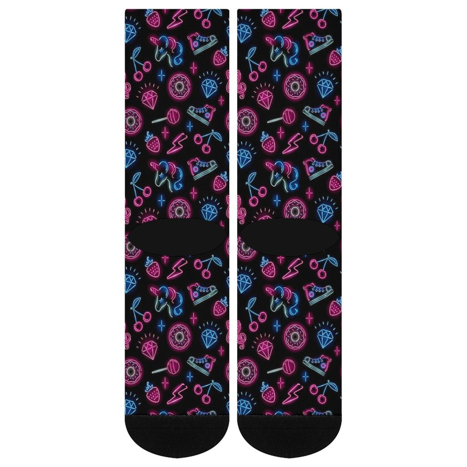 neon Love Prined socks Gifts for Men Women