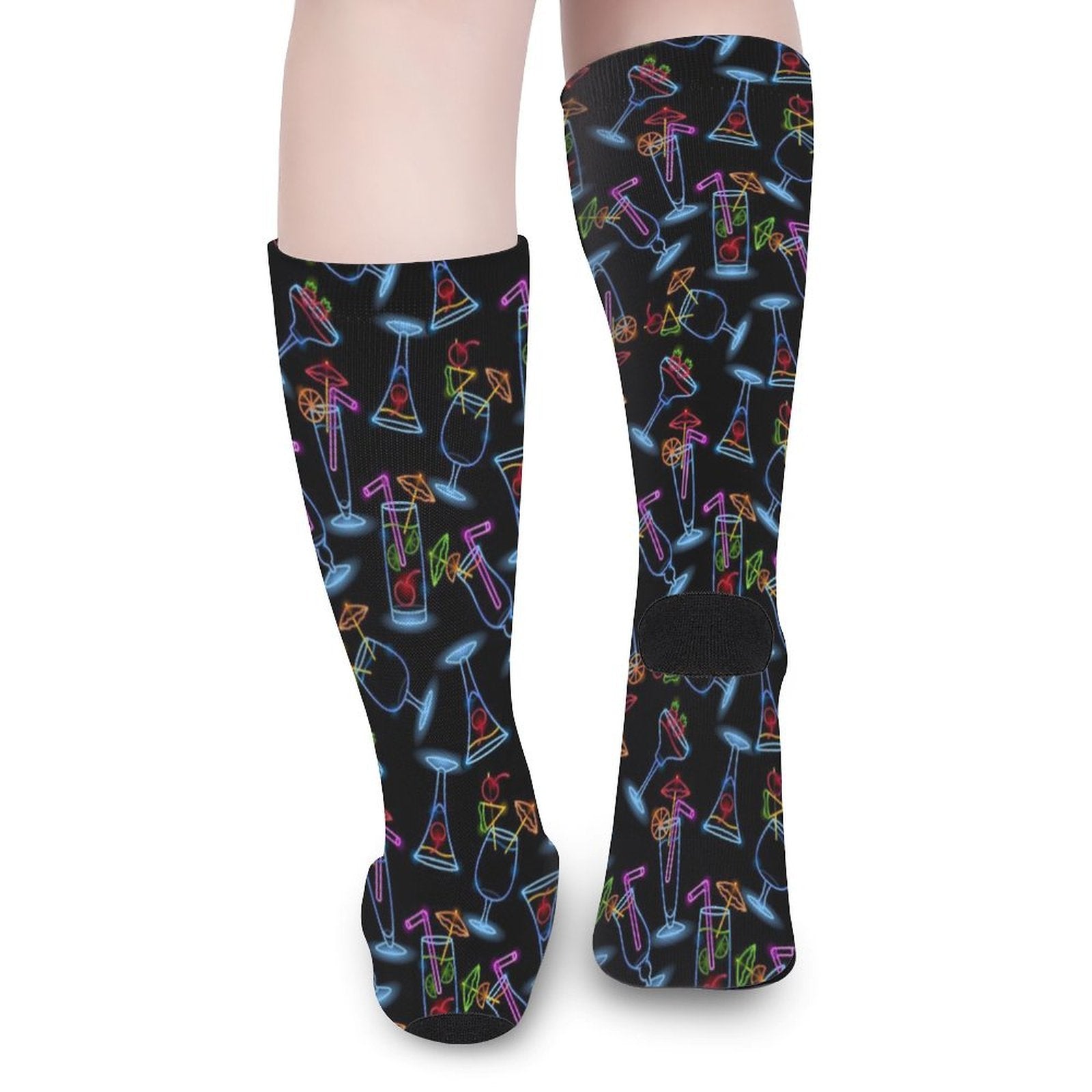 Neon Drinker Prined socks Gifts for Men Women