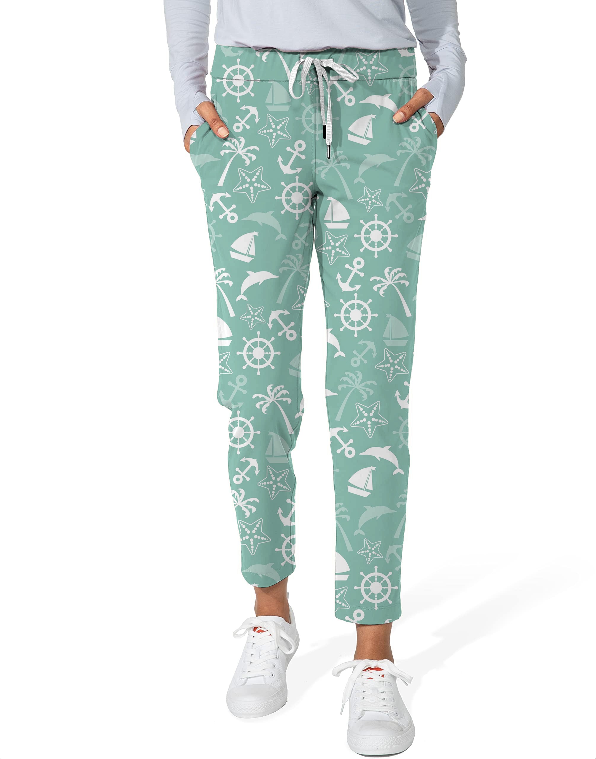 ship's anchor-Women's 7/8 Stretch Ankle Golf Pants