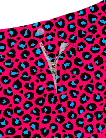 Men Red Jaguar Golf Shorts