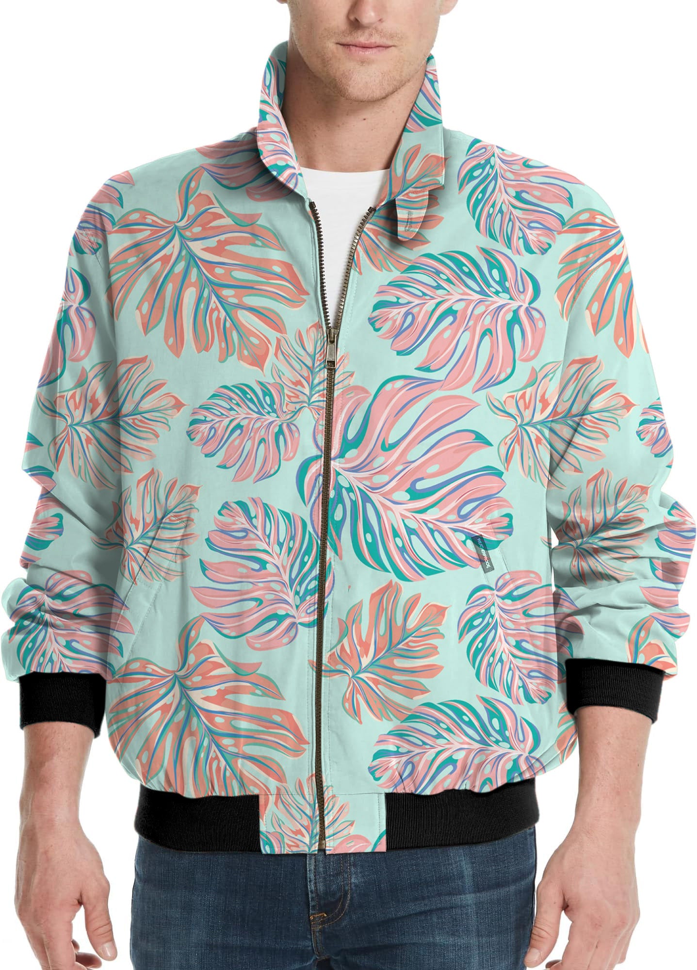 Magic Leaves-Men's Golf Windbreaker Light Jacket
