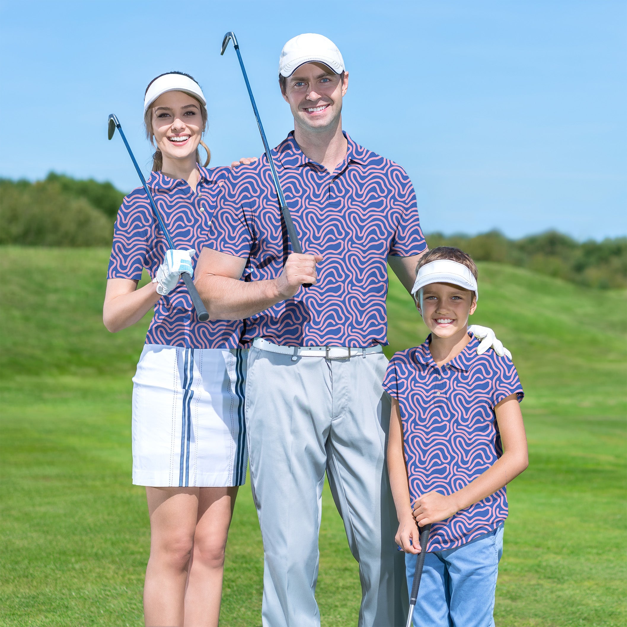 Golf Polo Family set Maze craze