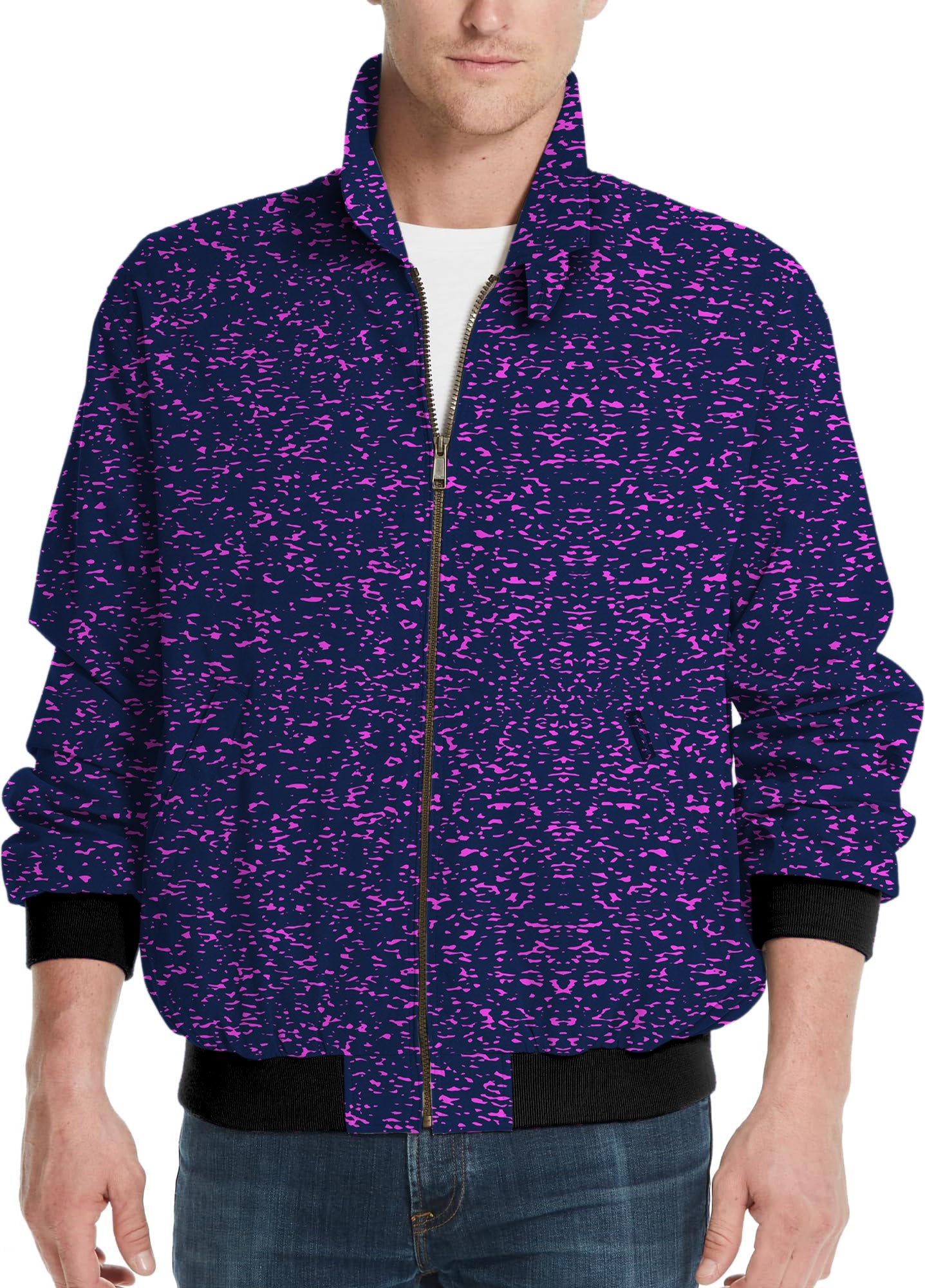 Purple spots-Men's Golf Windbreaker Light Jacket