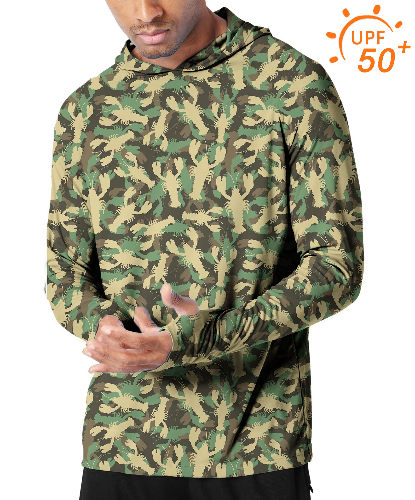 Men's Outdoor lobster Golf Sun Protection Slim Fit hoodies