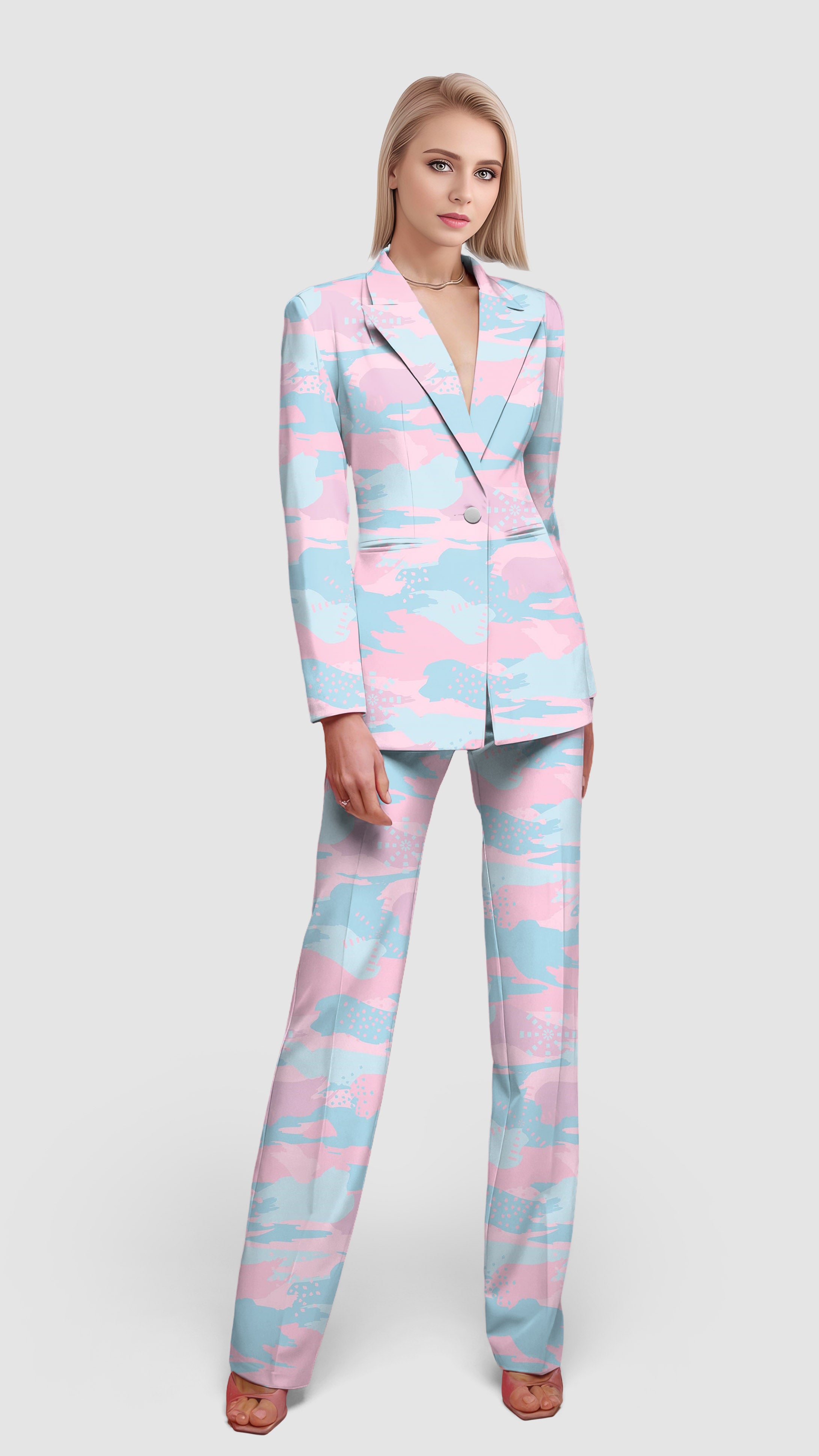 URBAN INSPIRED-Women's Blazer Casual Work Office Blazer Suit set