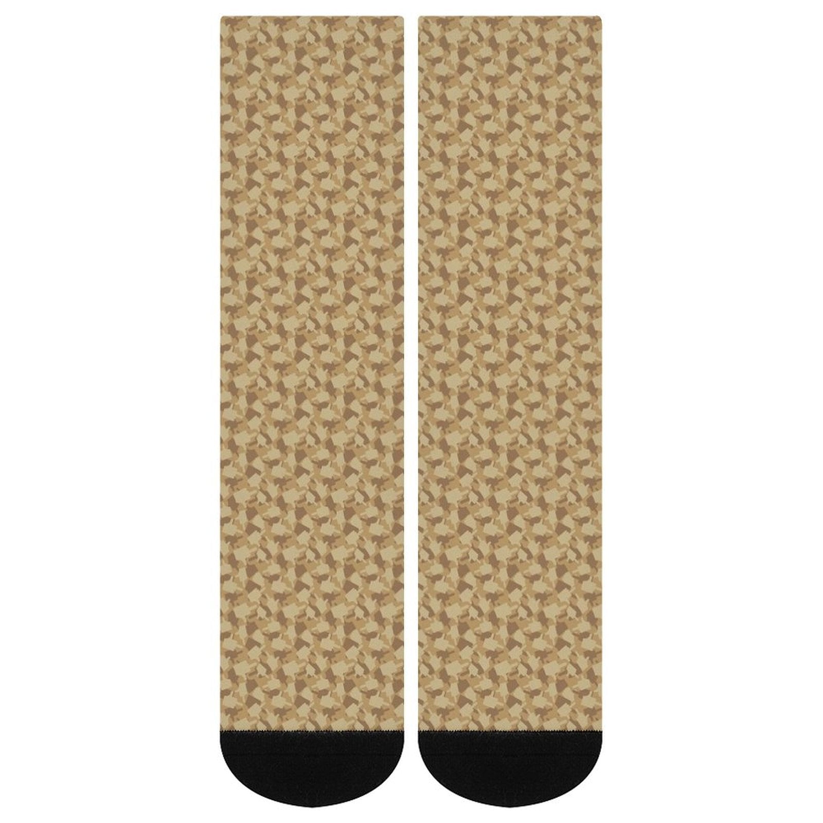 Middle finger funny printed crew socks for men and women with cushioned sole and stylish 3D design, perfect gift idea.