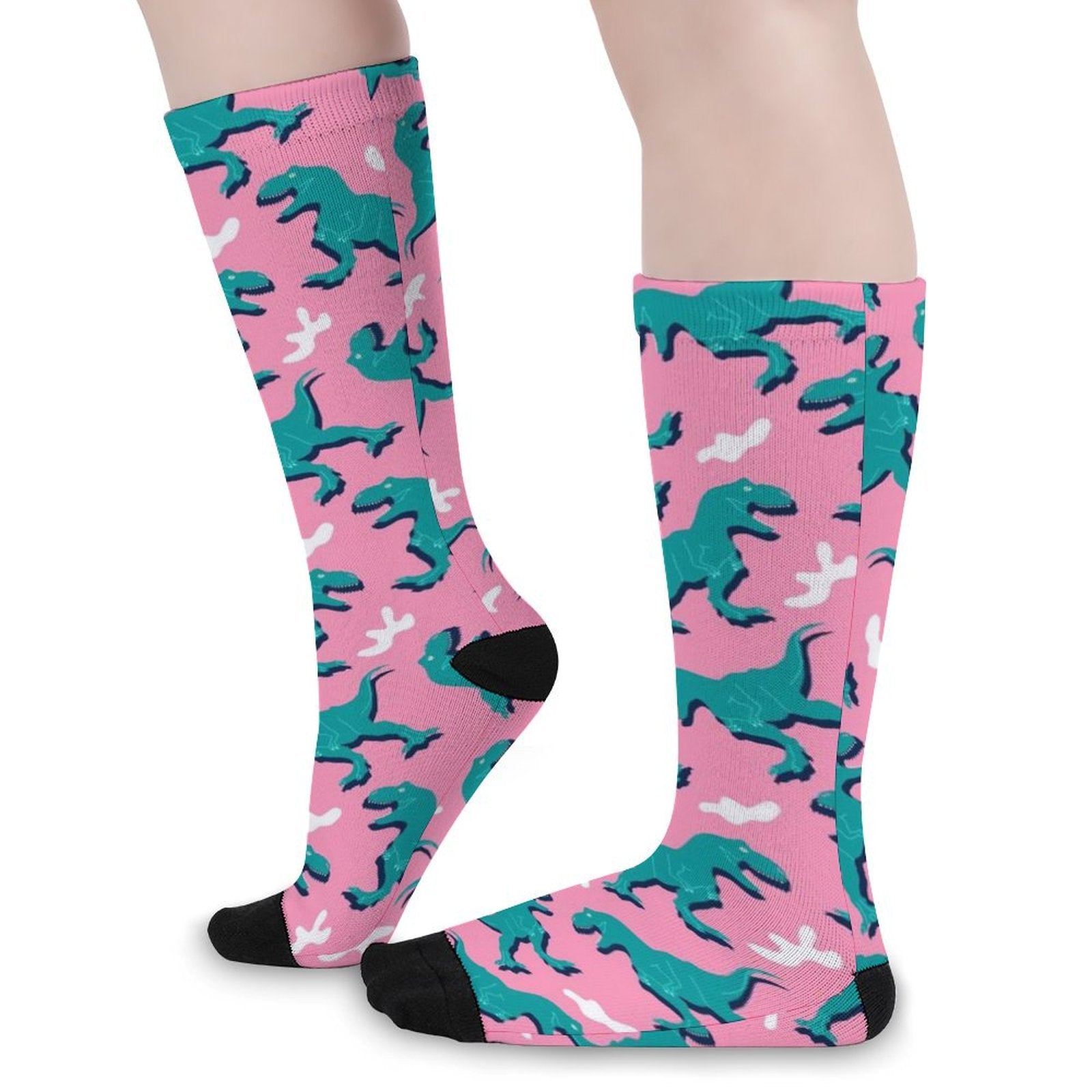 Green Dinosaur Prined socks Gifts for Men Women