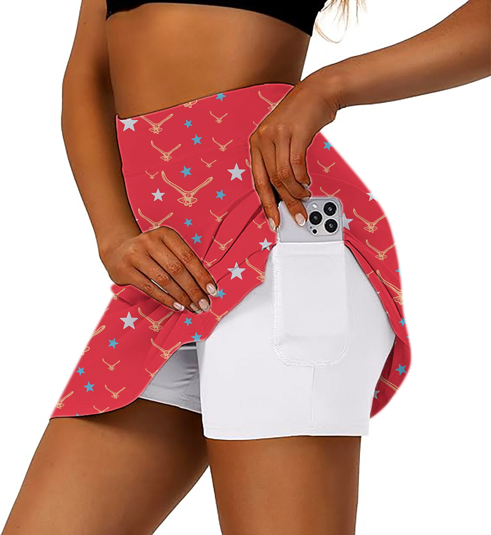 limited edition star eagle Women's Athletic Golf Skorts Flared Skirts