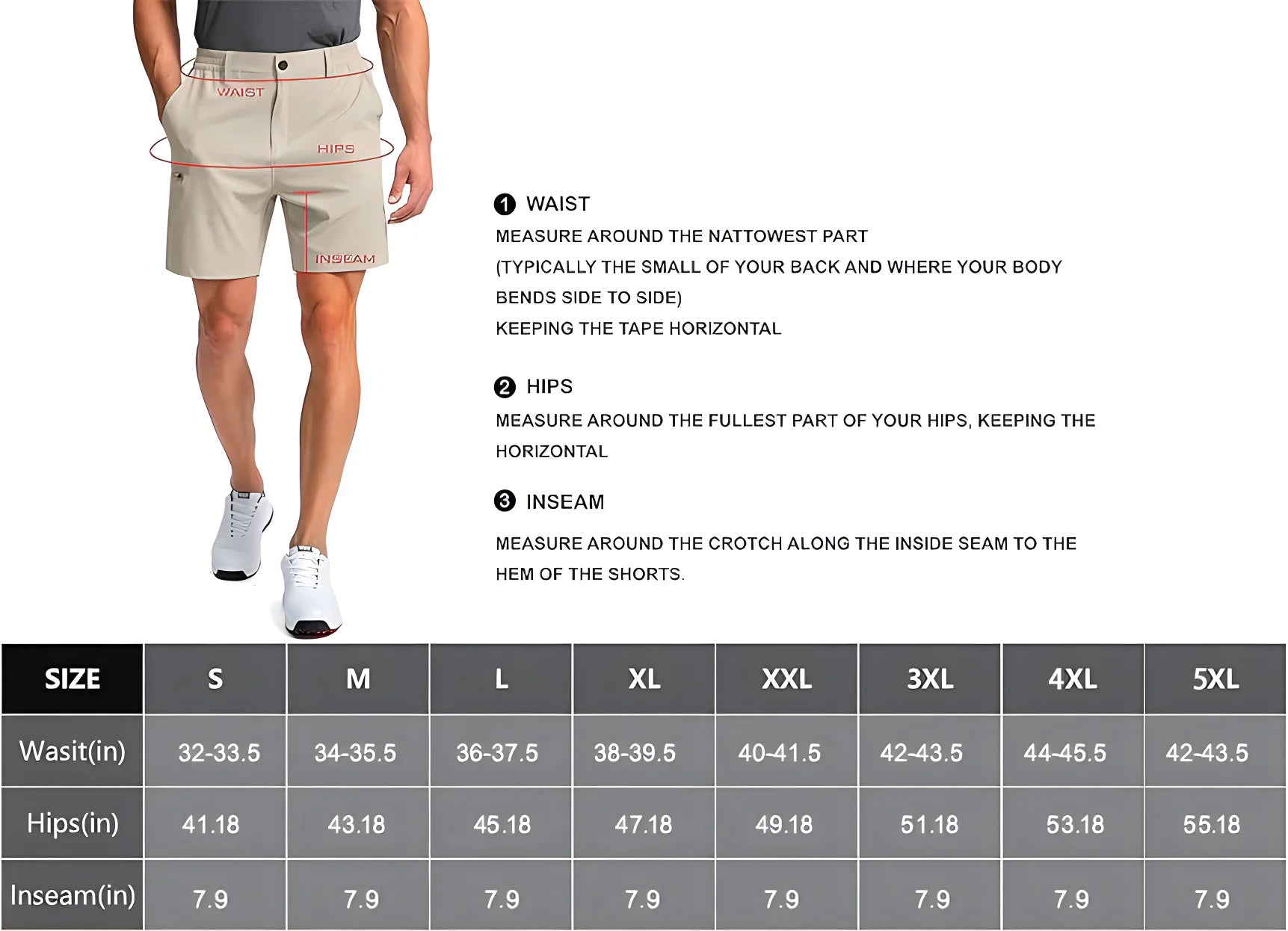 Men's Light Tropical flowers Golf Shorts