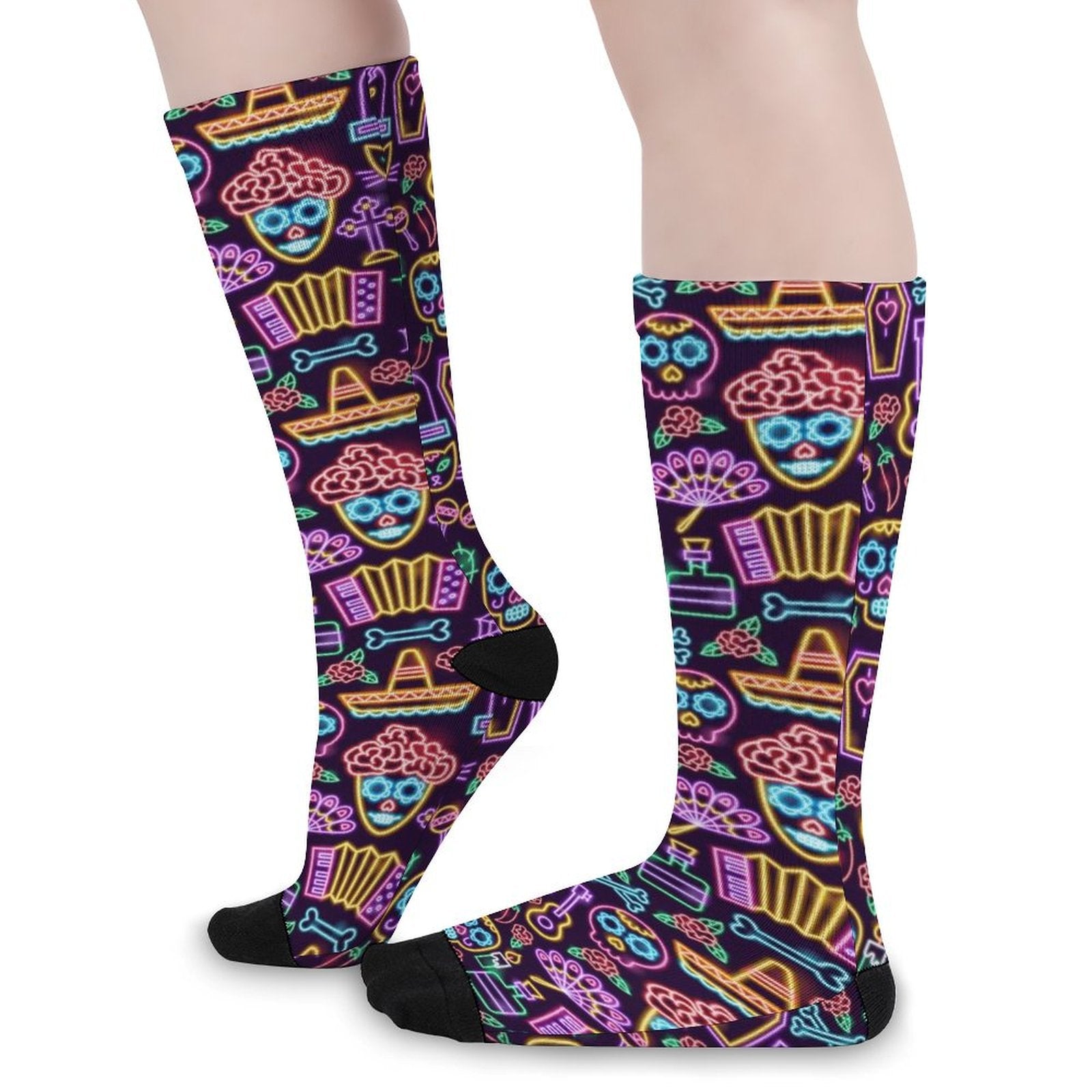 Joker Neon Prined socks Gifts for Men Women