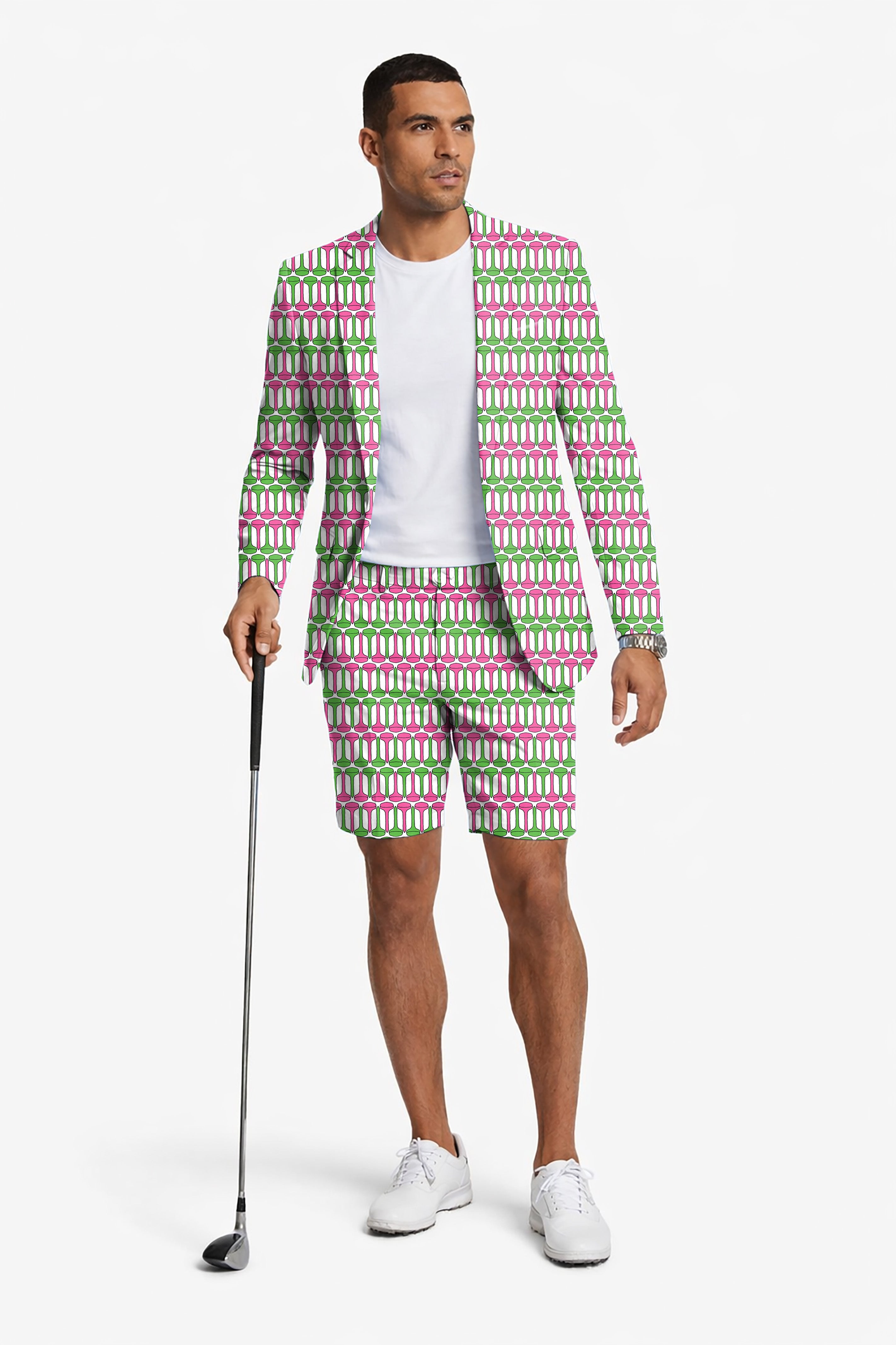 Golf Dings Men's Party Costumes-Theme Party 2pcs Suit set-Blazer Shorts