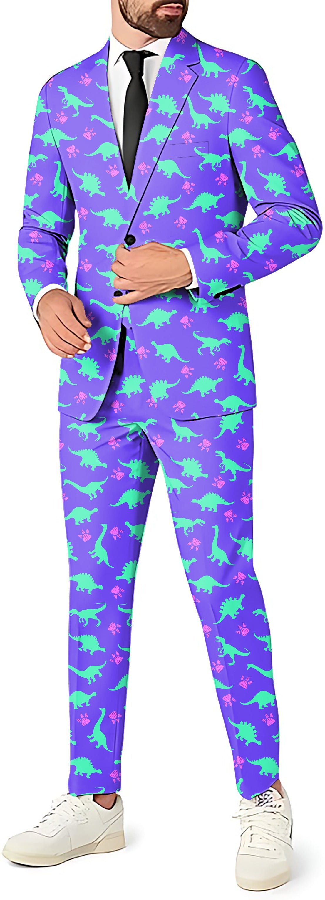 Land Before Time Men's Party Costumes-Theme Party 3pcs Suit set-Blazer  Pants & Vest