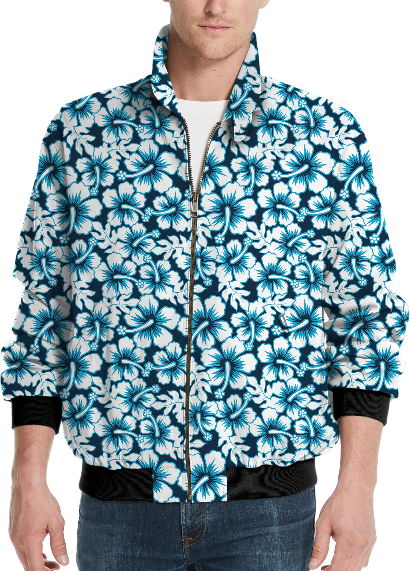 Hawaiian Hibiscus-Men's Golf Windbreaker Light Jacket