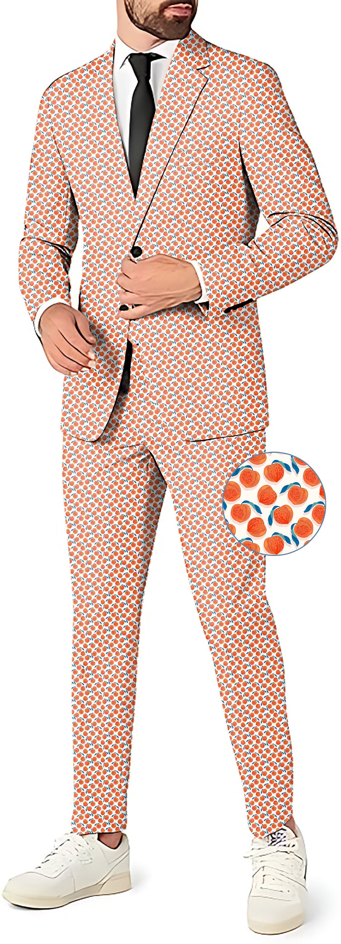momo peach Men's Party Costumes-Theme Party 2 or 3pcs Suit set-Blazer Pants & Vest