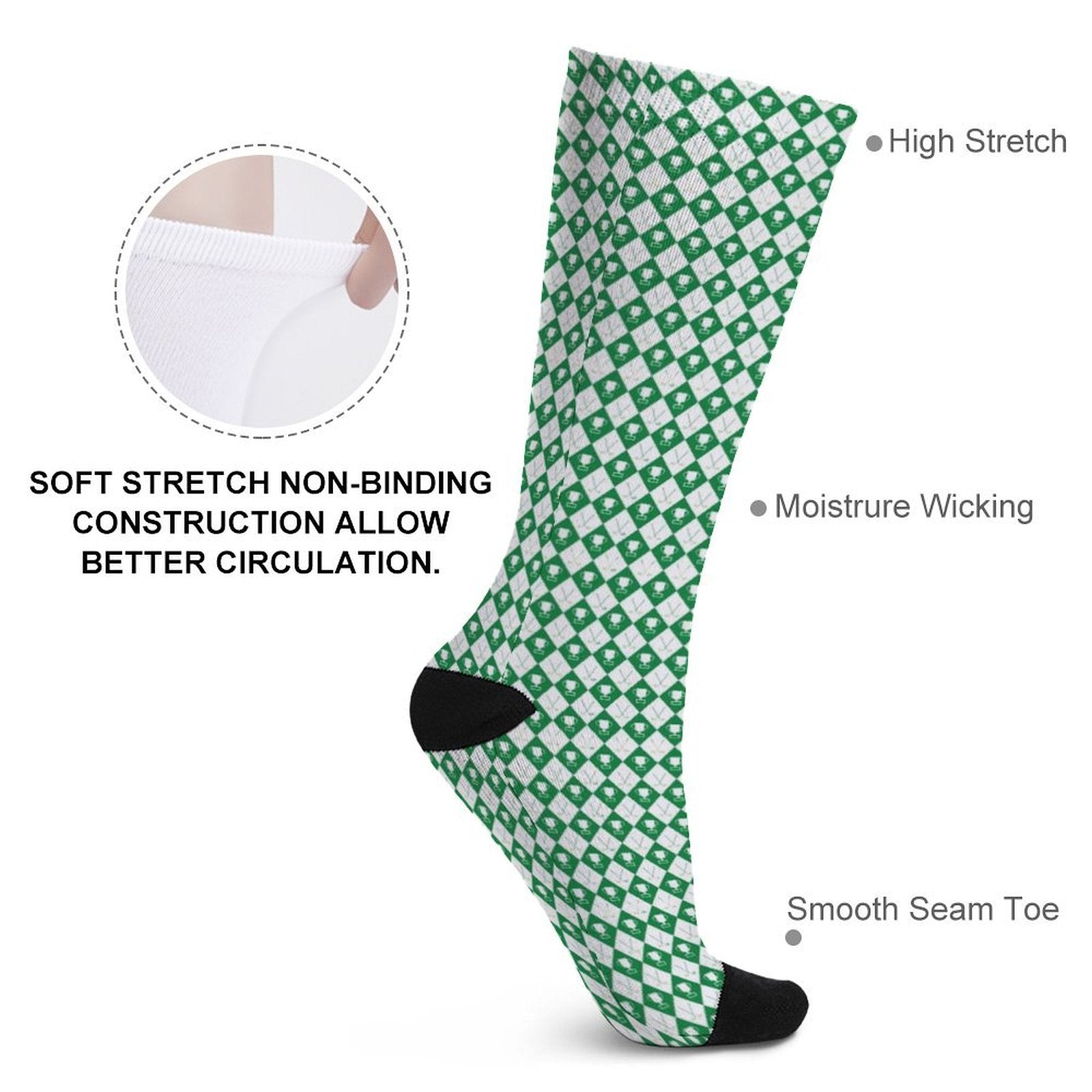 golf cup Prined socks Gifts for Men Women