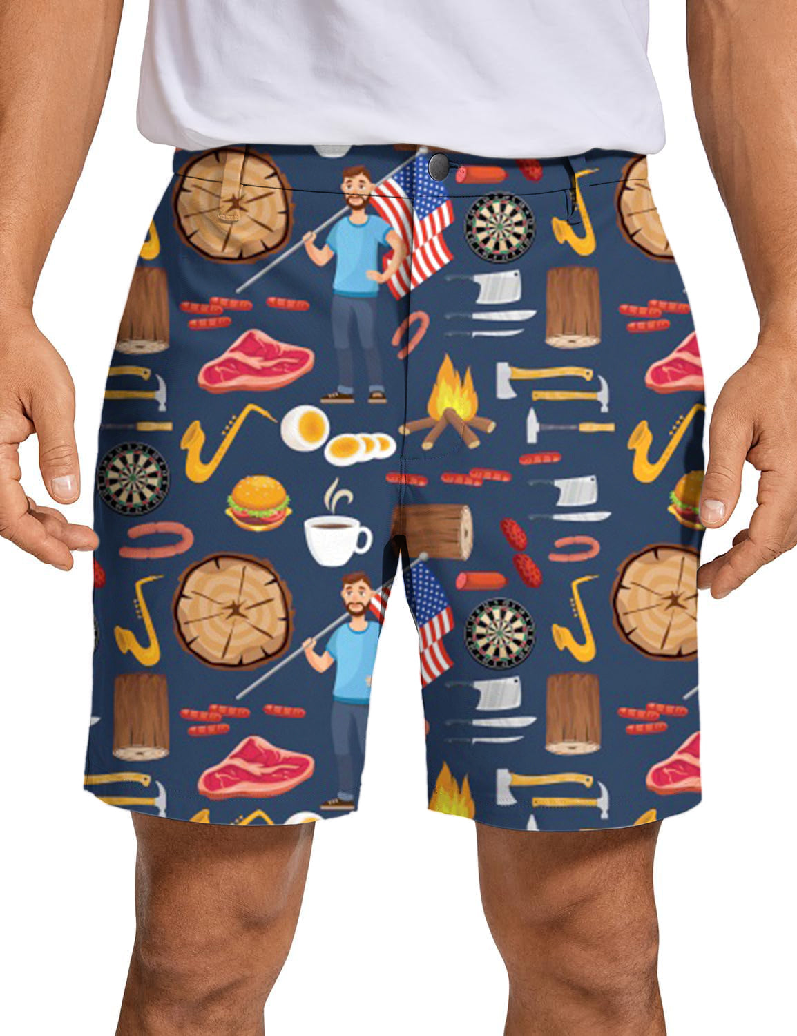 Men American Dream Golf Shorts