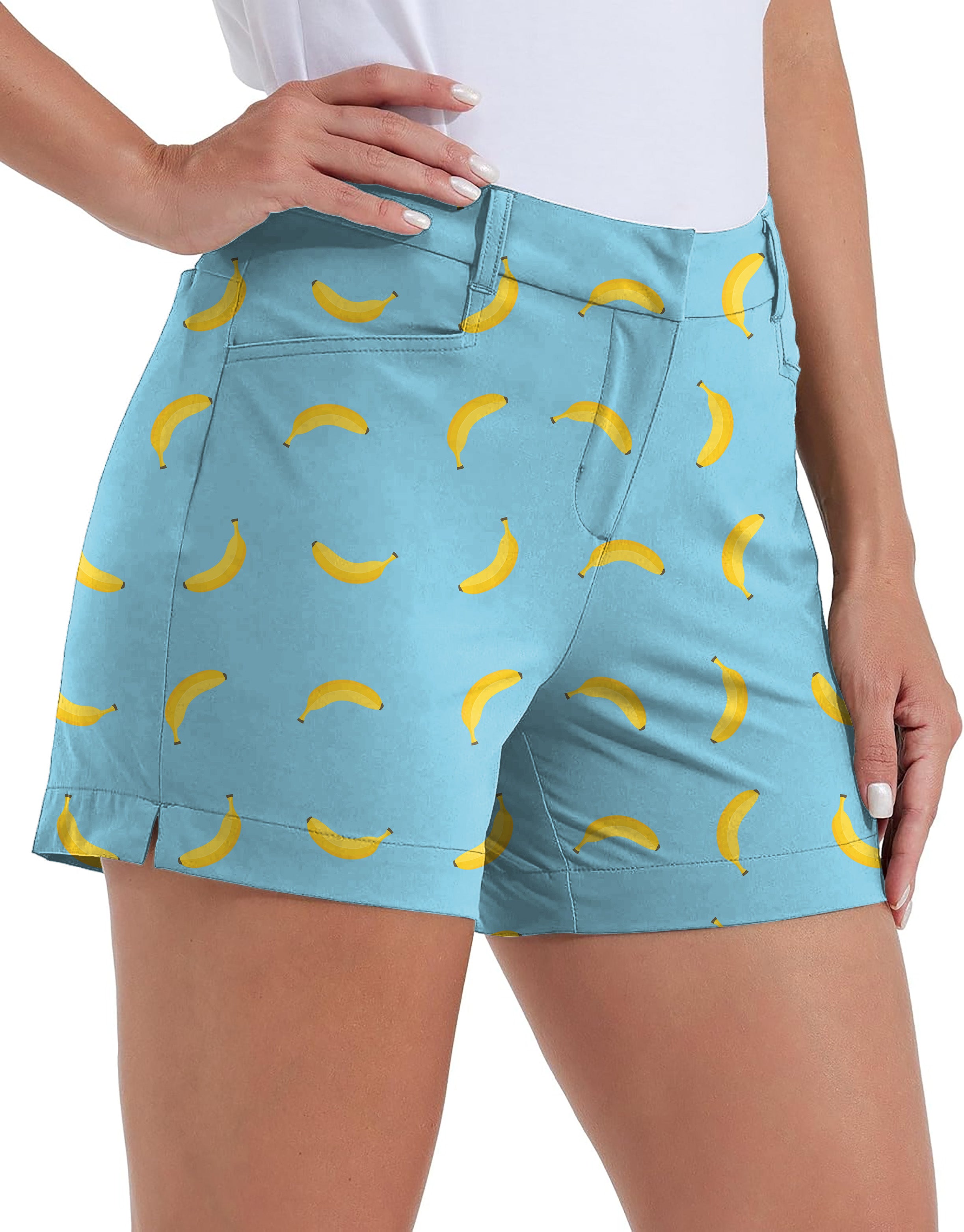 banana Own Logo 4.5/7/10" Golf Shorts Quick-Drying Woman Outdoor Casual Shorts With Pockets Waterproof