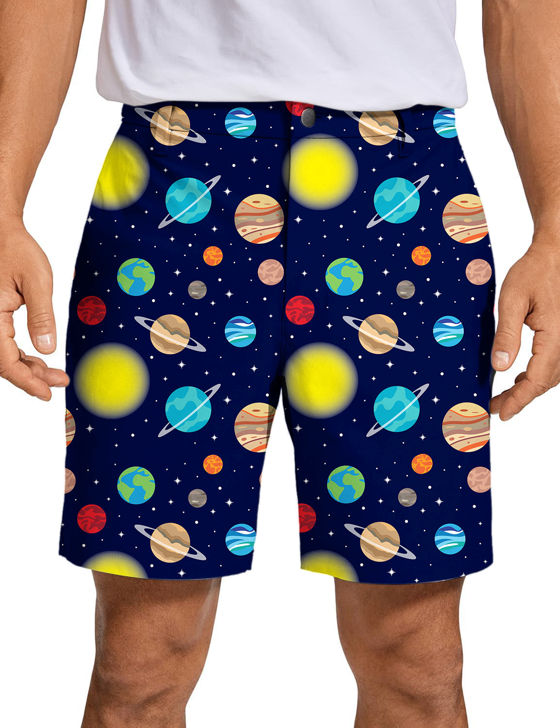 Men's Cosmic Planet Golf Shorts