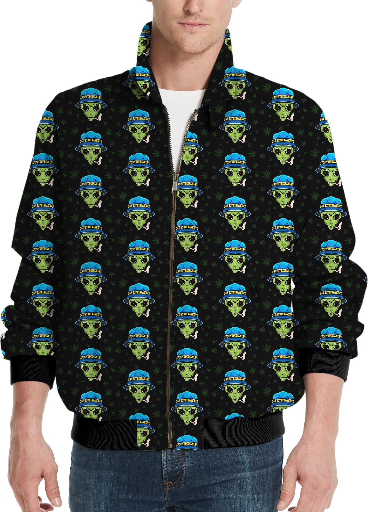 Smokin' Galactic-Men's Golf Windbreaker Light Jacket