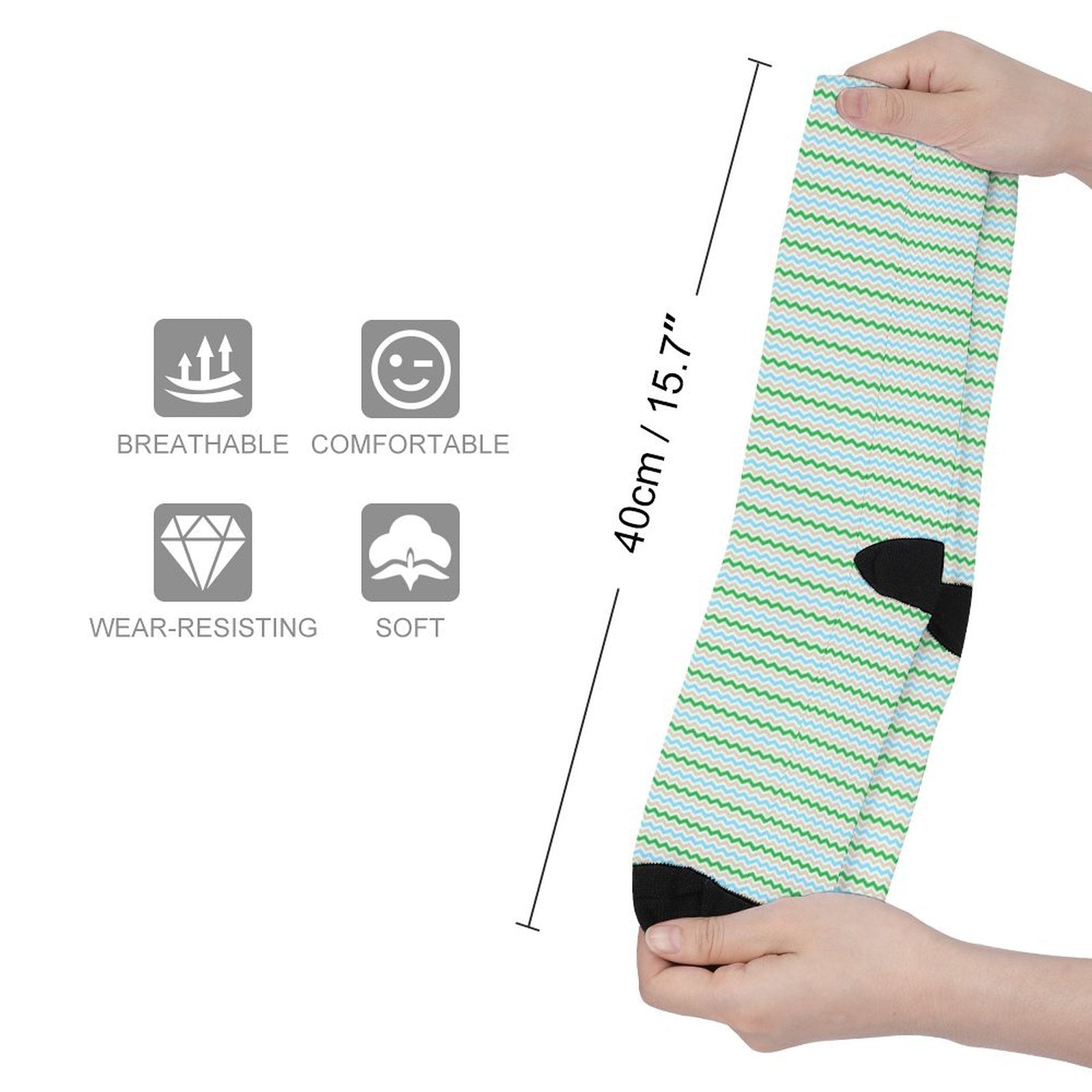 Wave Prined socks Gifts for Men Women