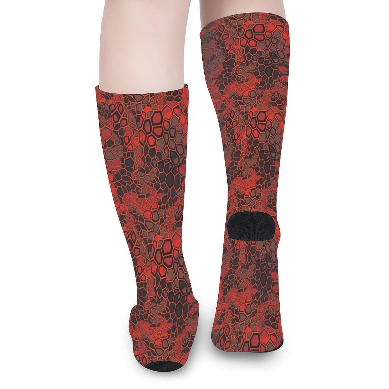 Red Dragonscale Prined socks Gifts for Men Women