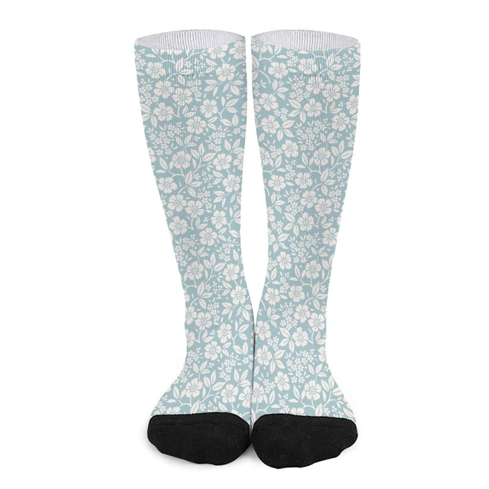 Relaxed Blue Floral Prined socks Gifts for Men Women