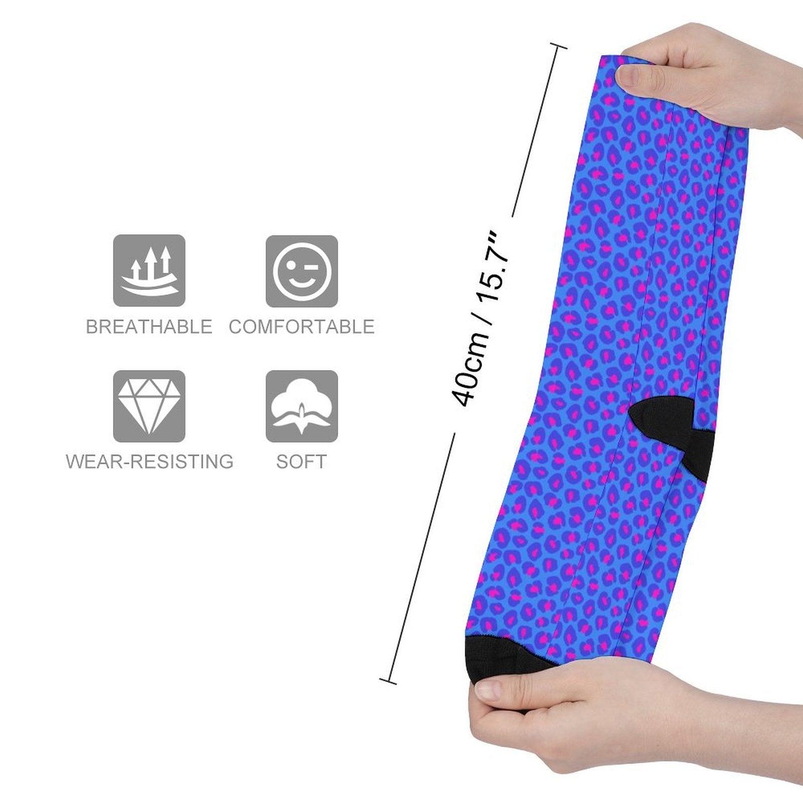 Fluorescent Prined socks Gifts for Men Women