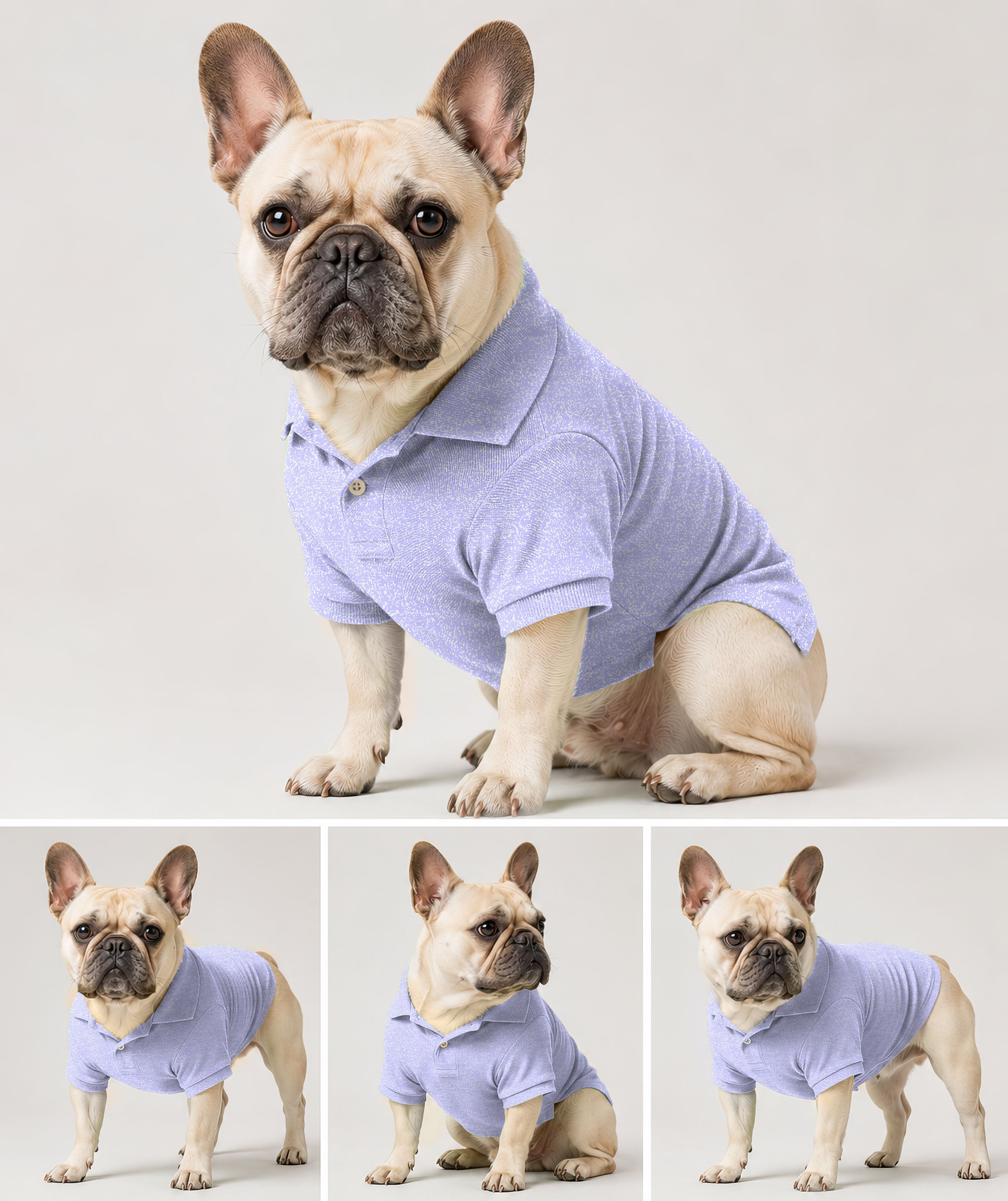 Dog's Lavender Links golf polo