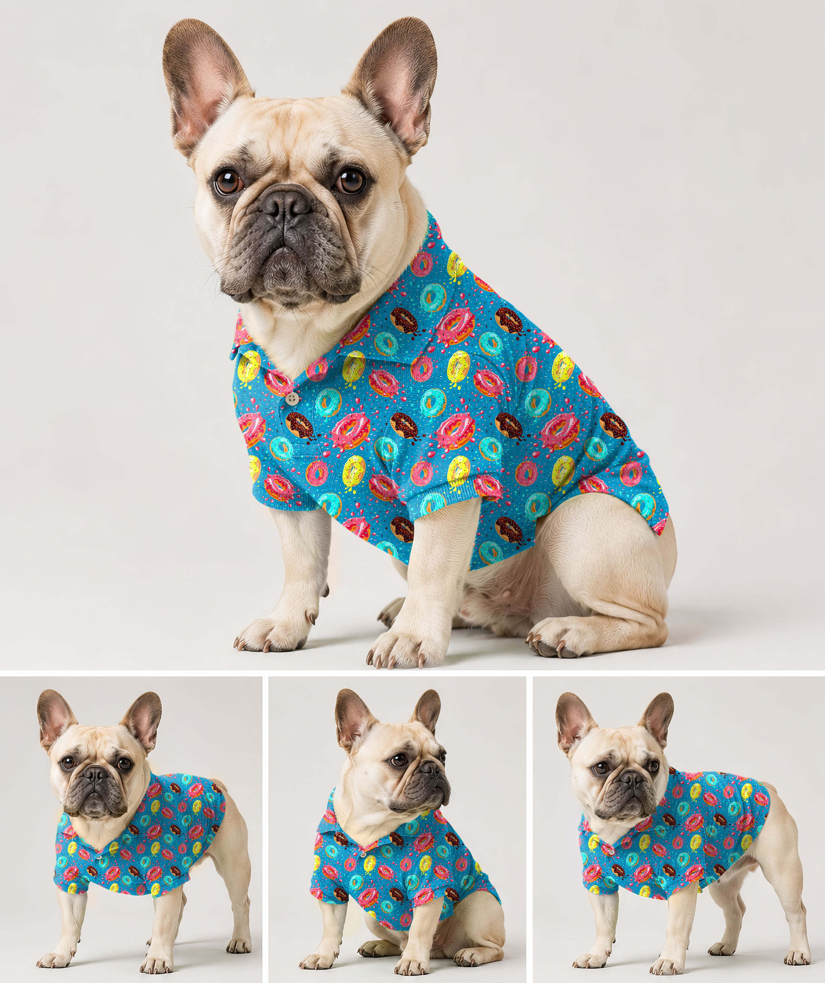 Dog's Donut macaron golf polo Hole In One