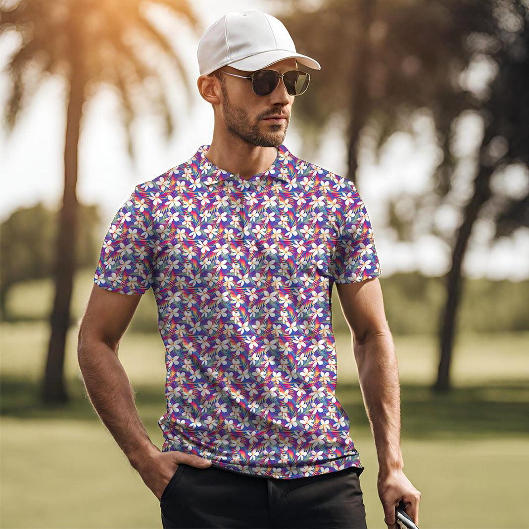 Men's Rainbow Tropics golf polo