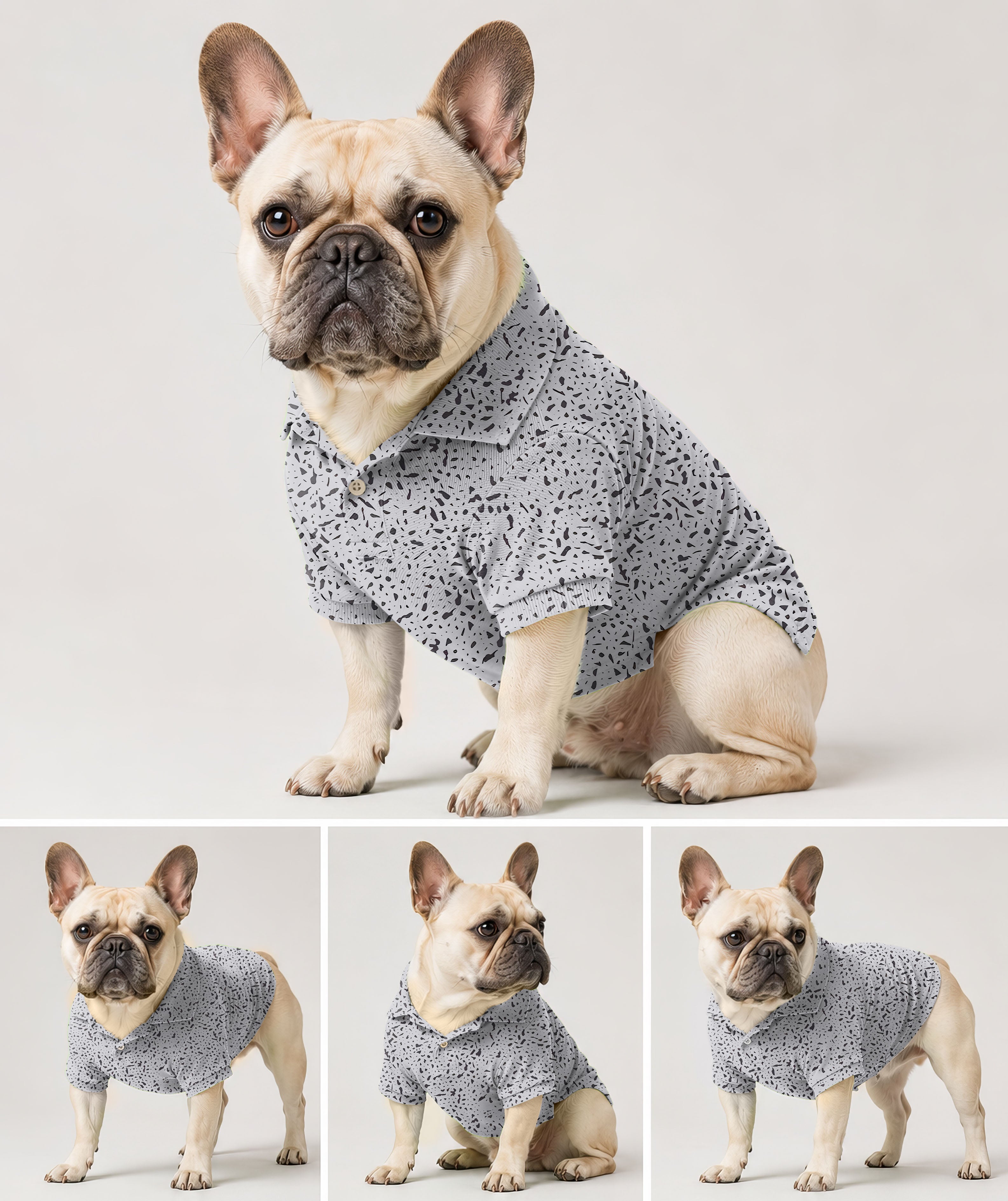 Speckle-Dog's golf polo