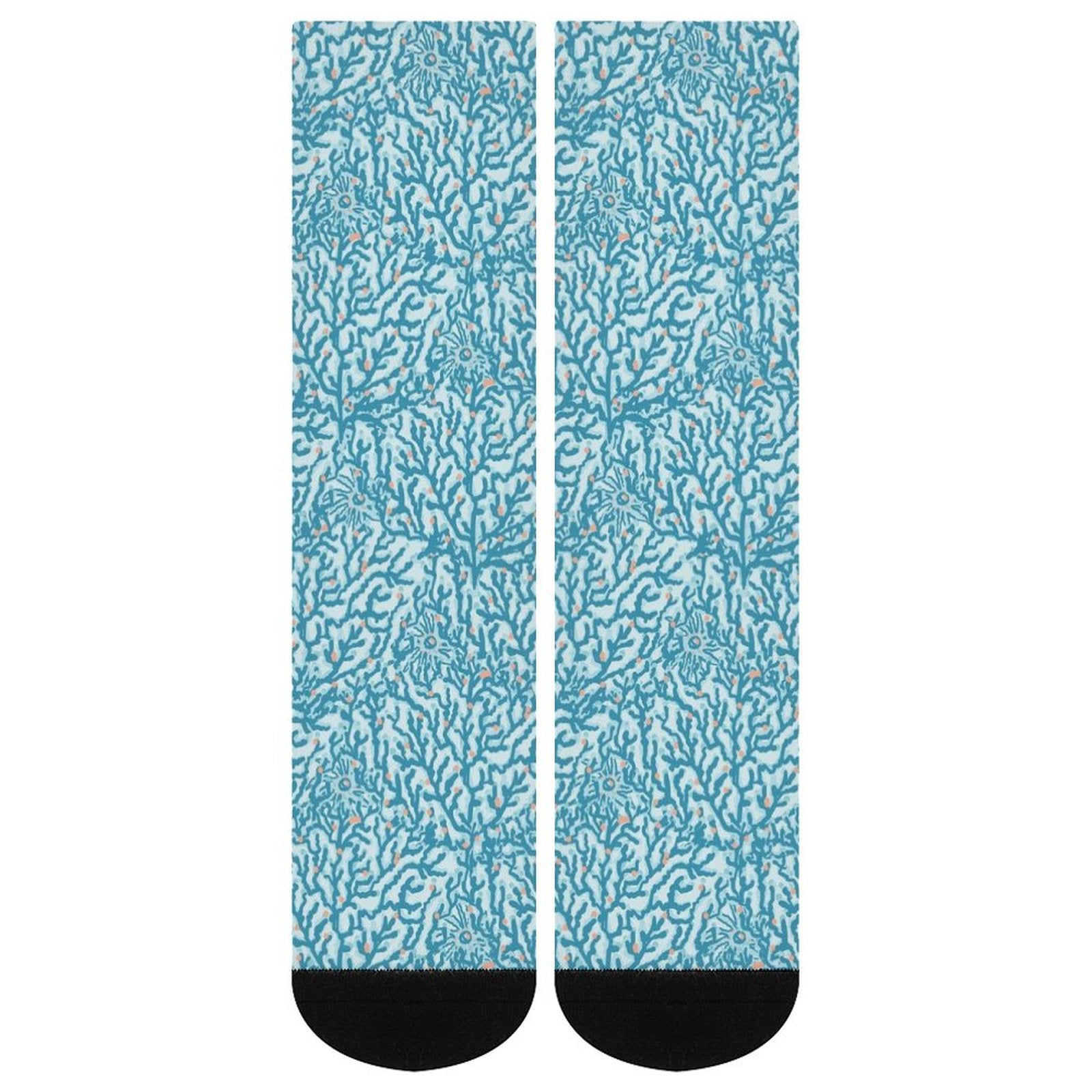 Electric Corals Prined socks Gifts for Men Women