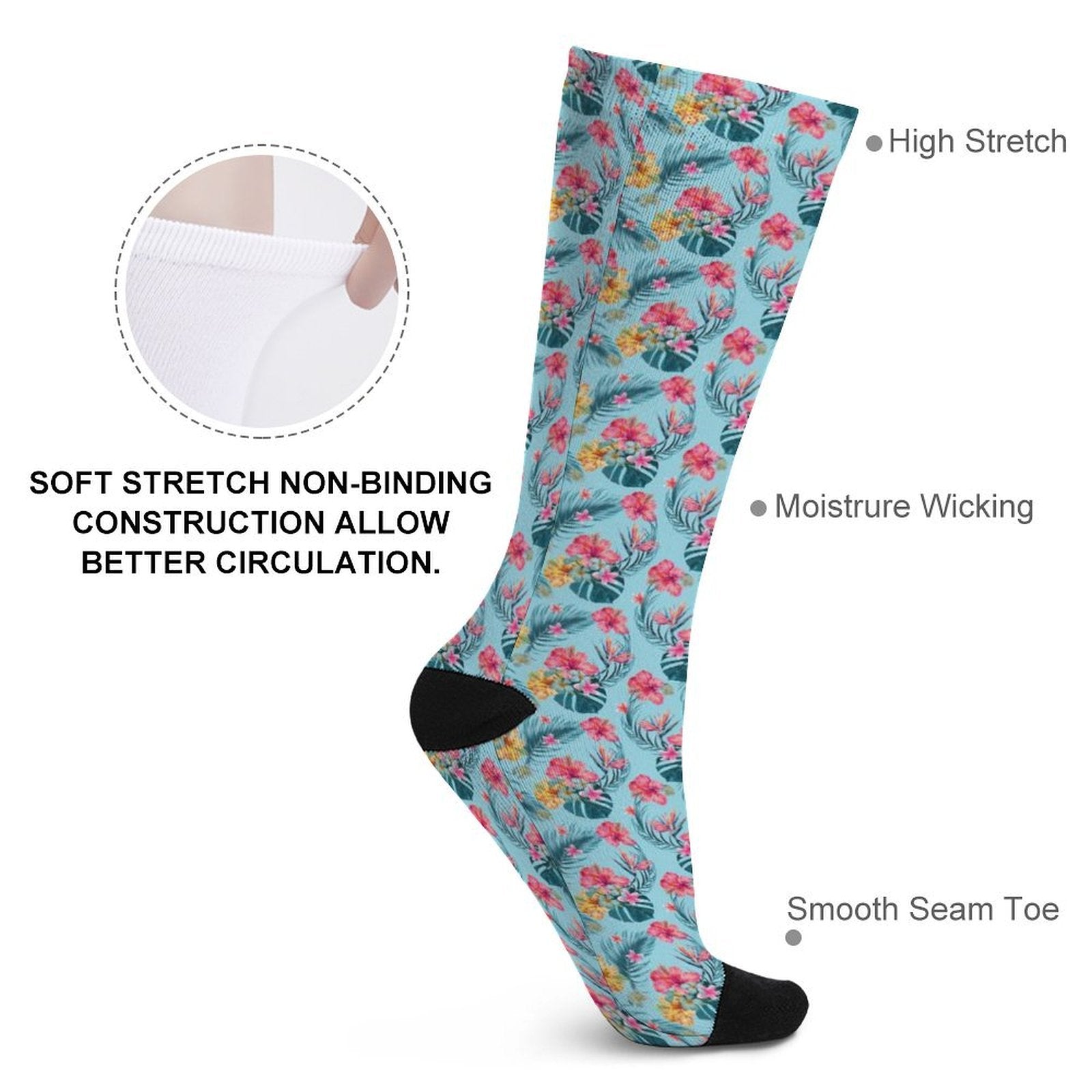Tropics Prined socks Gifts for Men Women