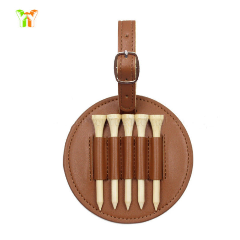 Personalized Engraved Leather Golf Bag Tag