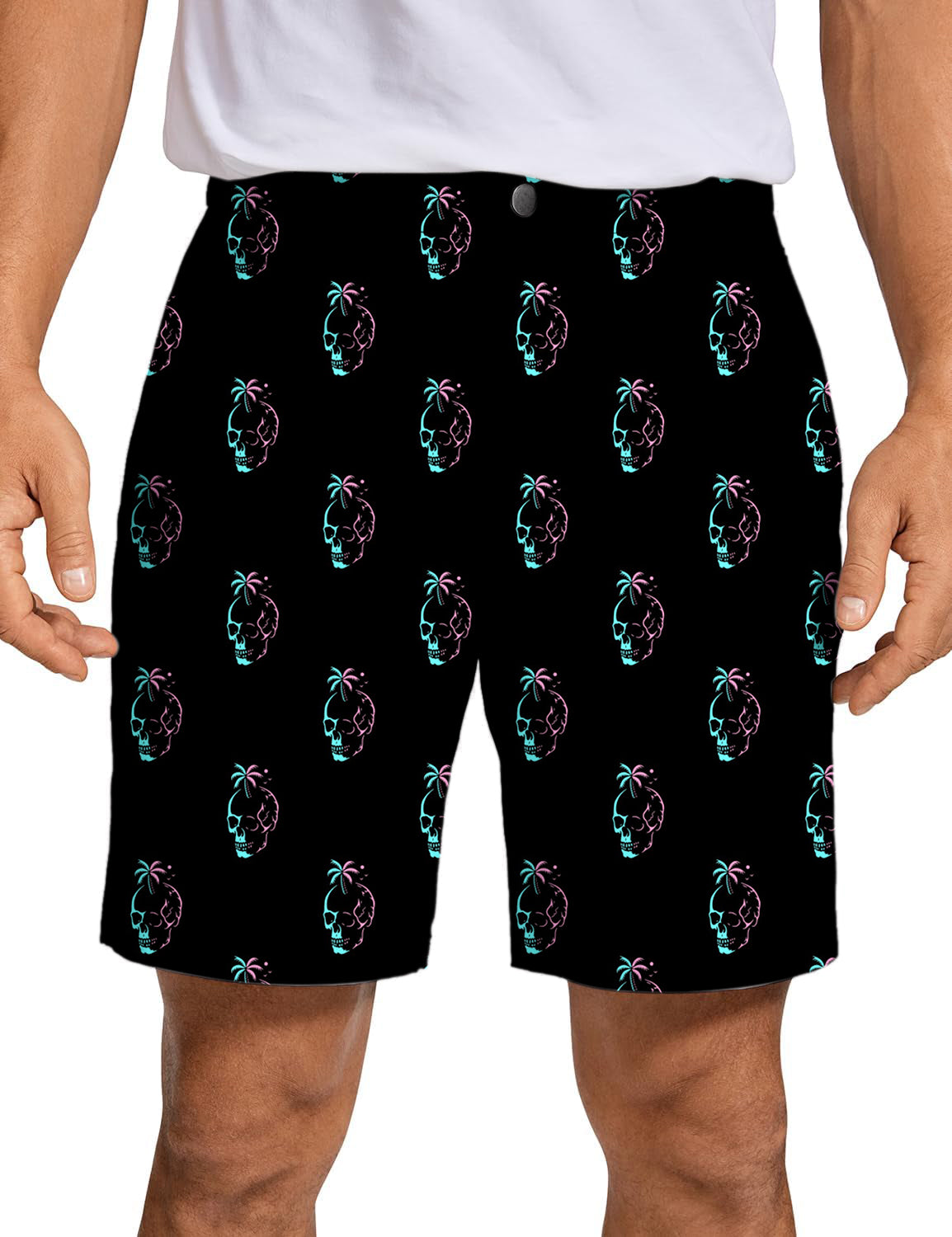 Men's Palm Skulls Golf Shorts