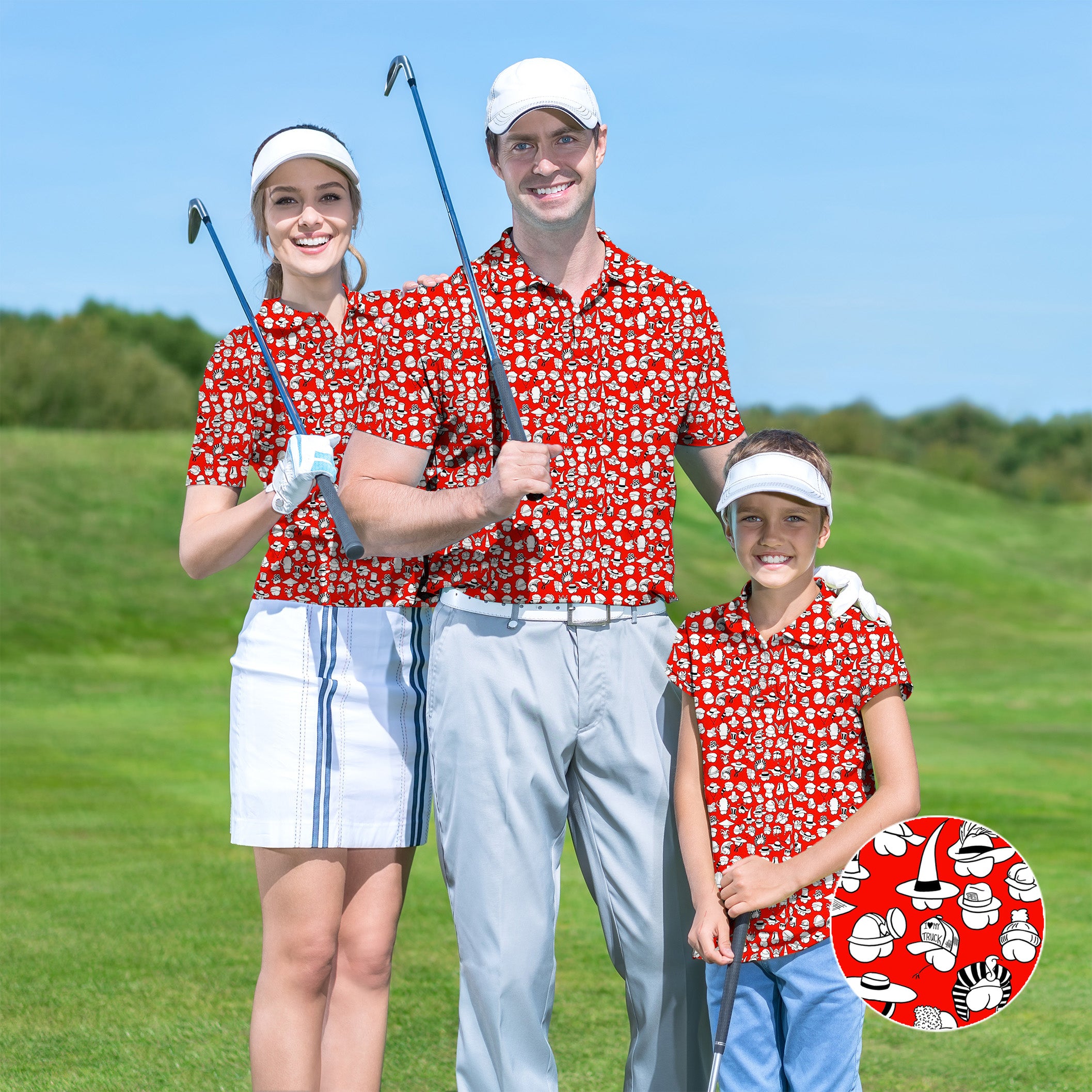 Family Red Versatile Hips Designer style set Golf Championship Trophy tournament
