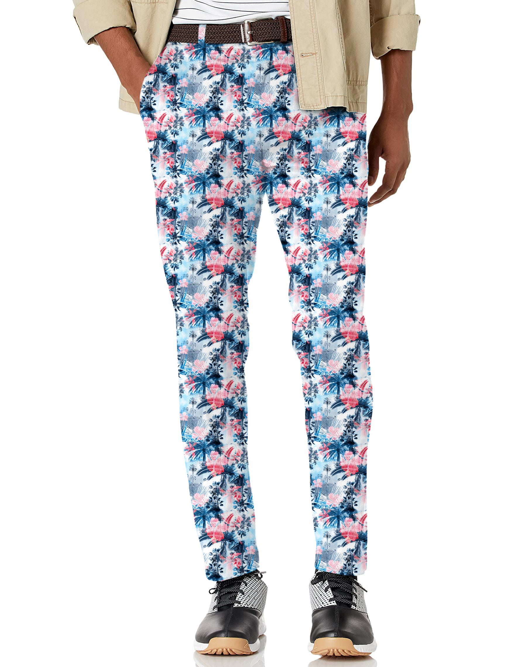 Men's Tropical Coconut Tree Stretch Golf Pants
