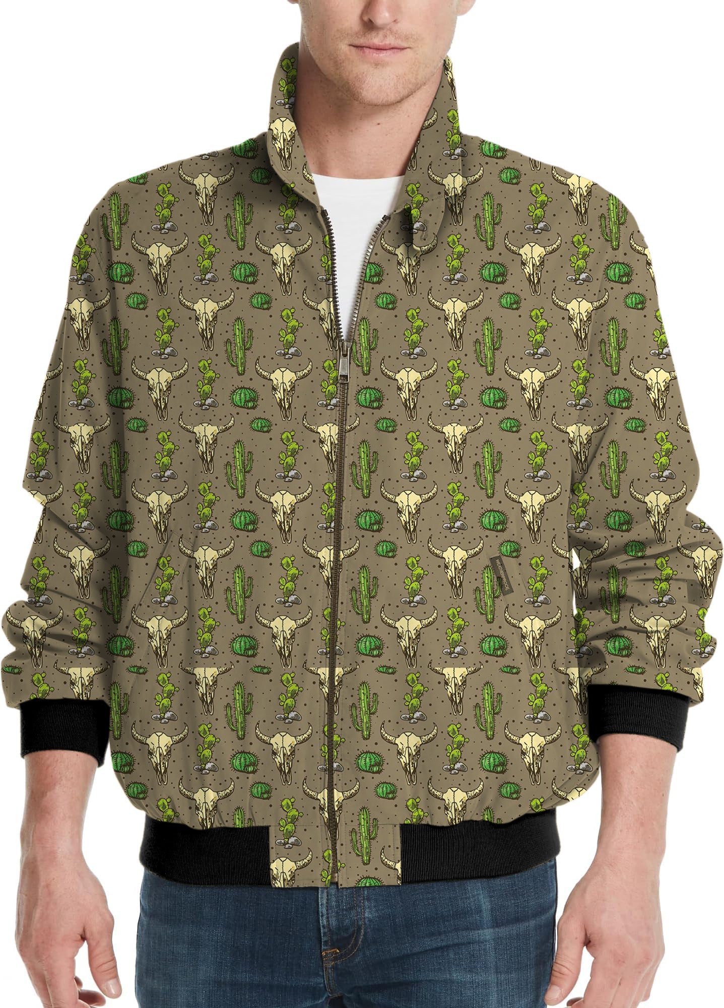 deep in the dessert-Men's Golf Windbreaker Light Jacket