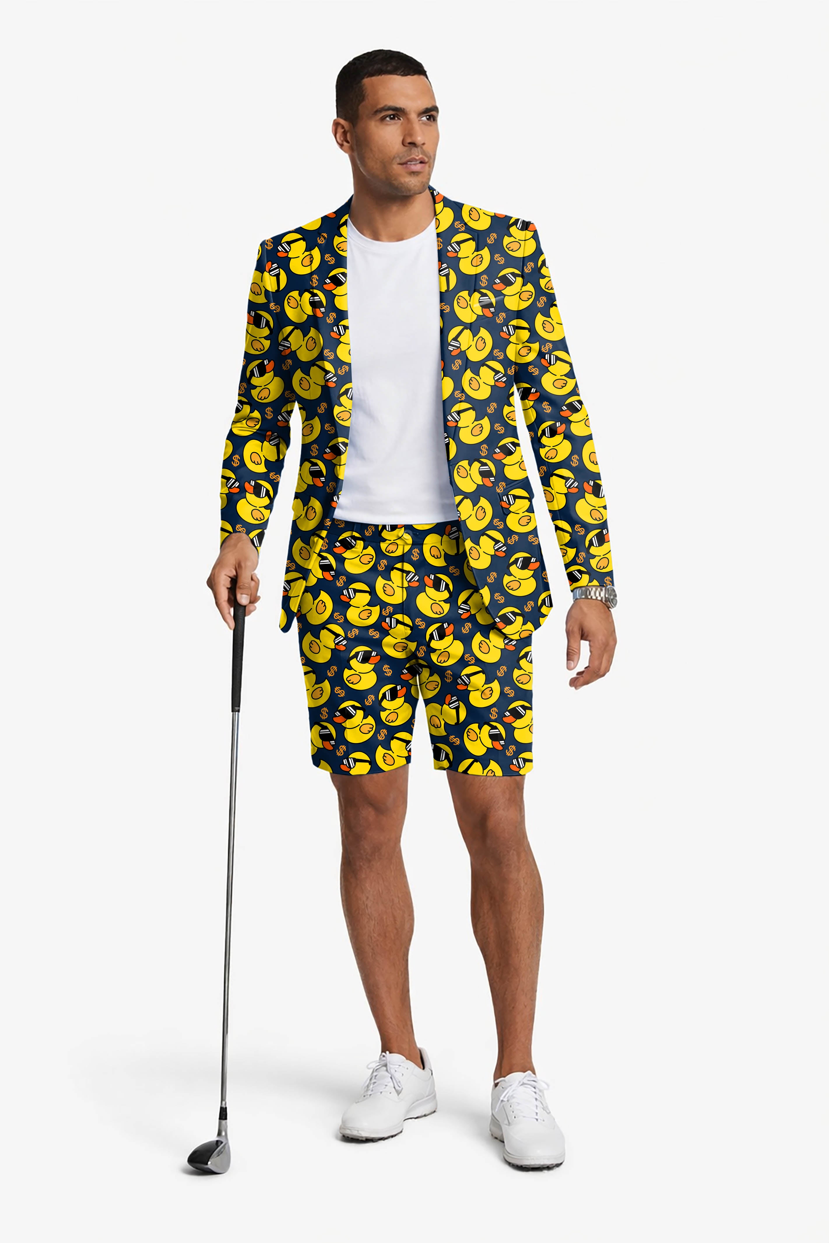 Yellow duck Men's Party Costumes-Theme Party 2pcs Suit set-Blazer Shorts