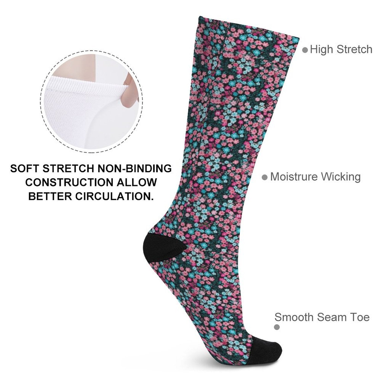 Candy Blossoms Prined socks Gifts for Men Women