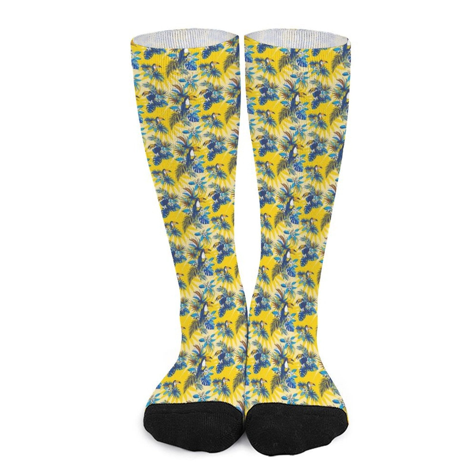 Flamingo yellow Prined socks Gifts for Men Women