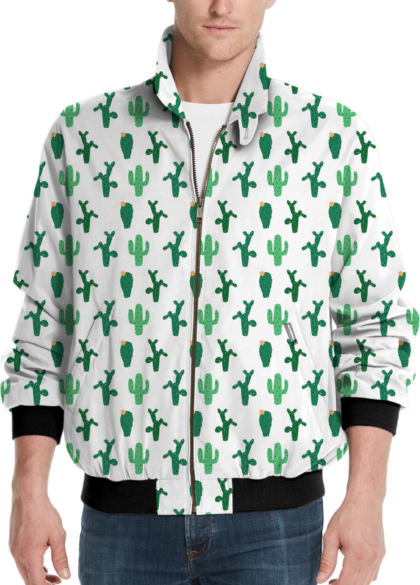Strange Cactus-Men's Golf Windbreaker Light Jacket