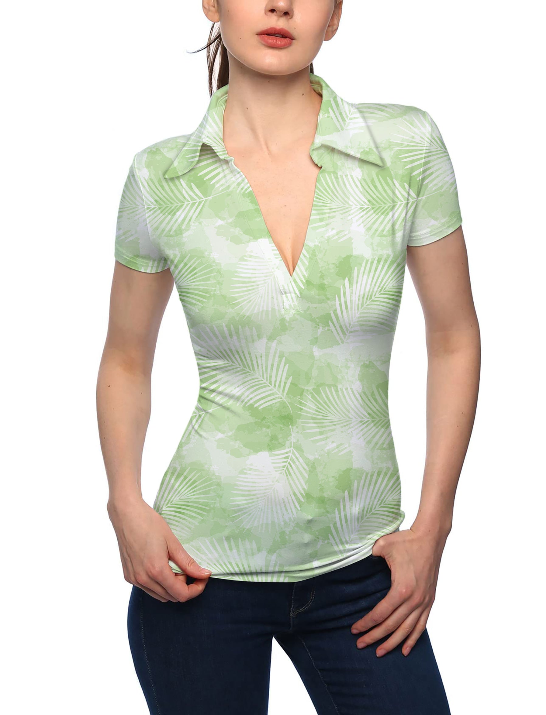 Women's Ola Ola V Neck Golf Polo