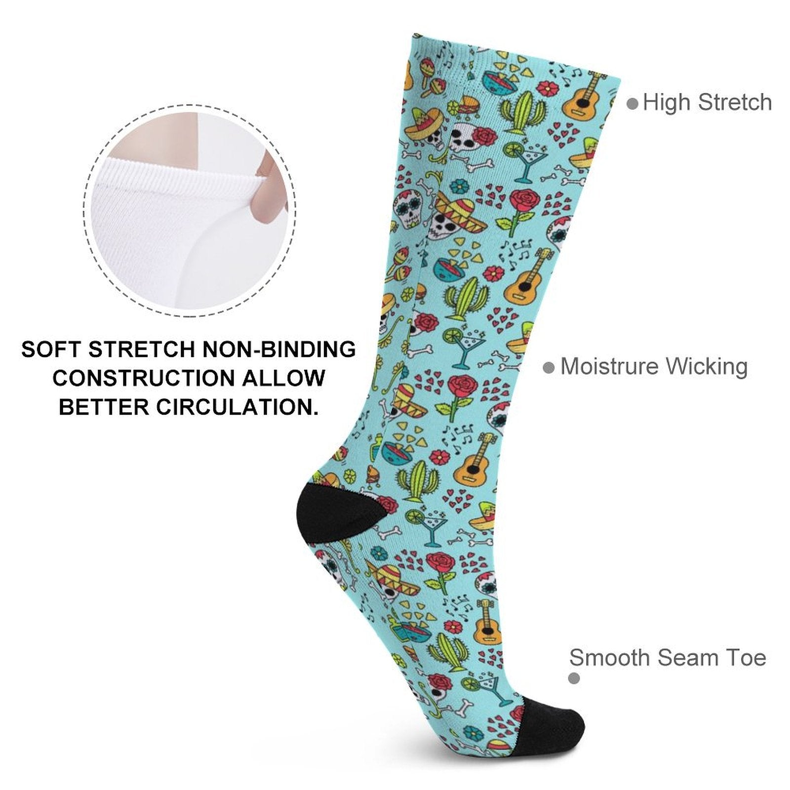 Fiesta TimePrined socks Gifts for Men Women